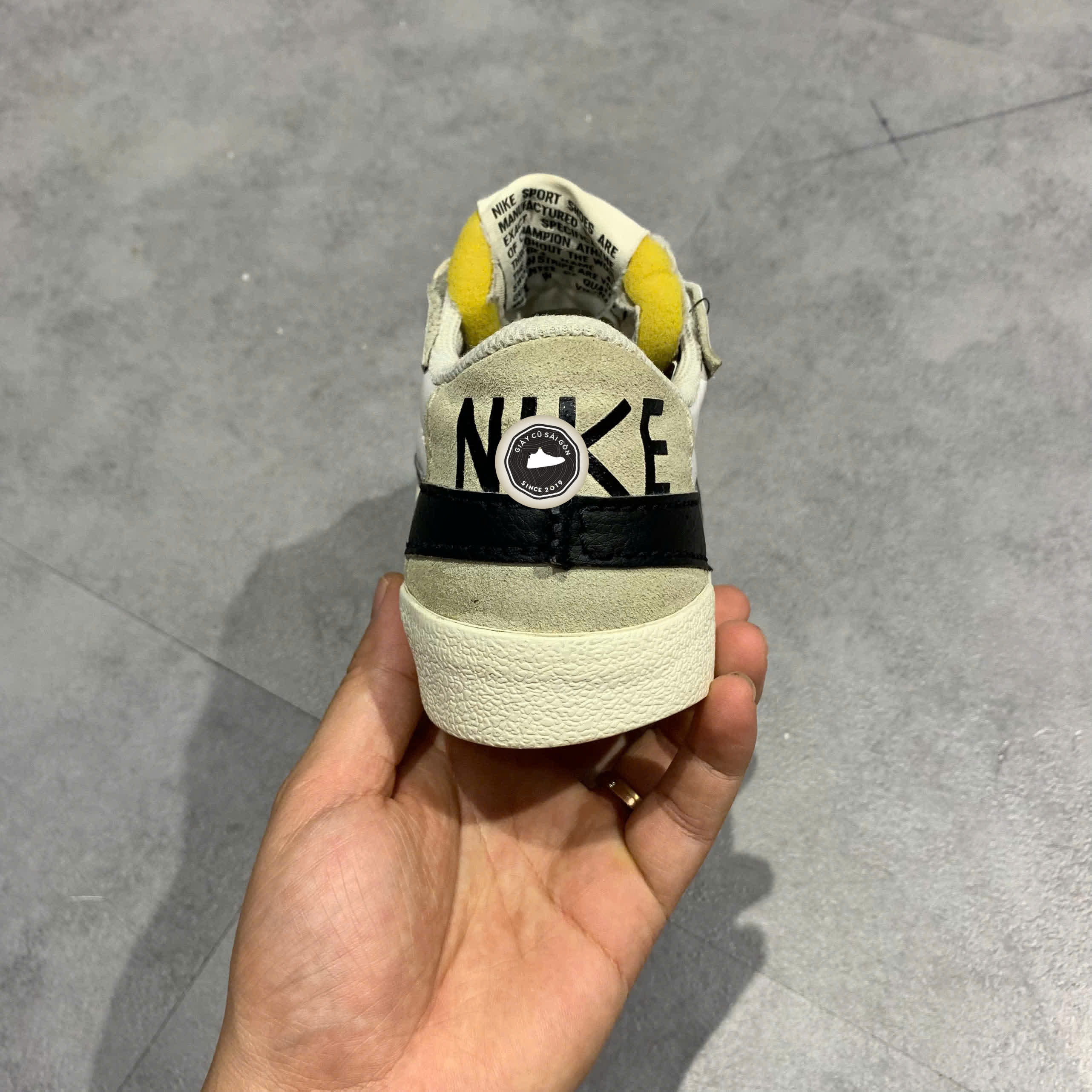 Giày 2HAND Nike Blazer Low '77 Jumbo 'White Black' DN2158-101 SIZE 40 PVN15665