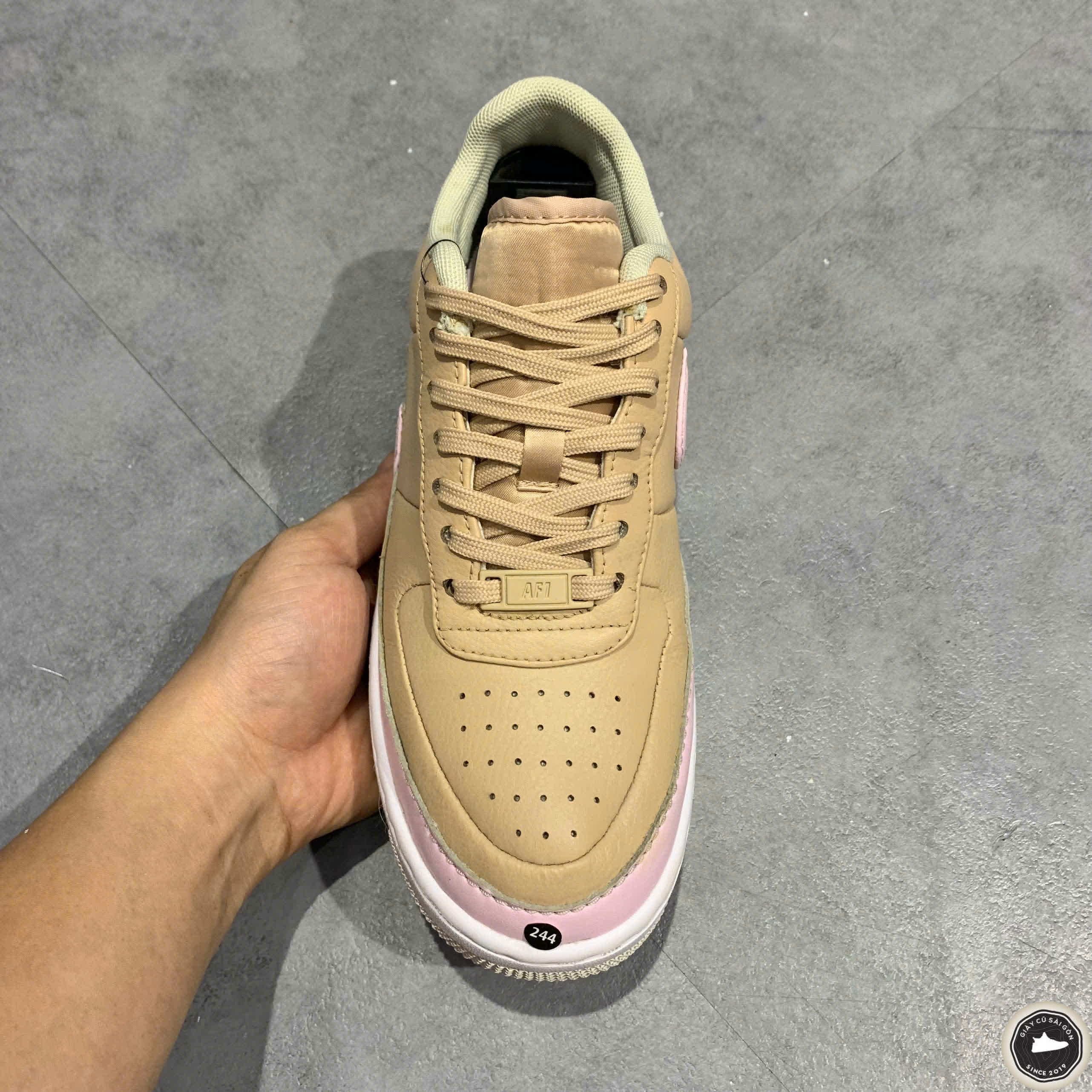 Giày 2HAND Nike Air Force 1 Jester 'Bio Beige Pink Force' AO1220-202 SIZE 38.5 PVN15919