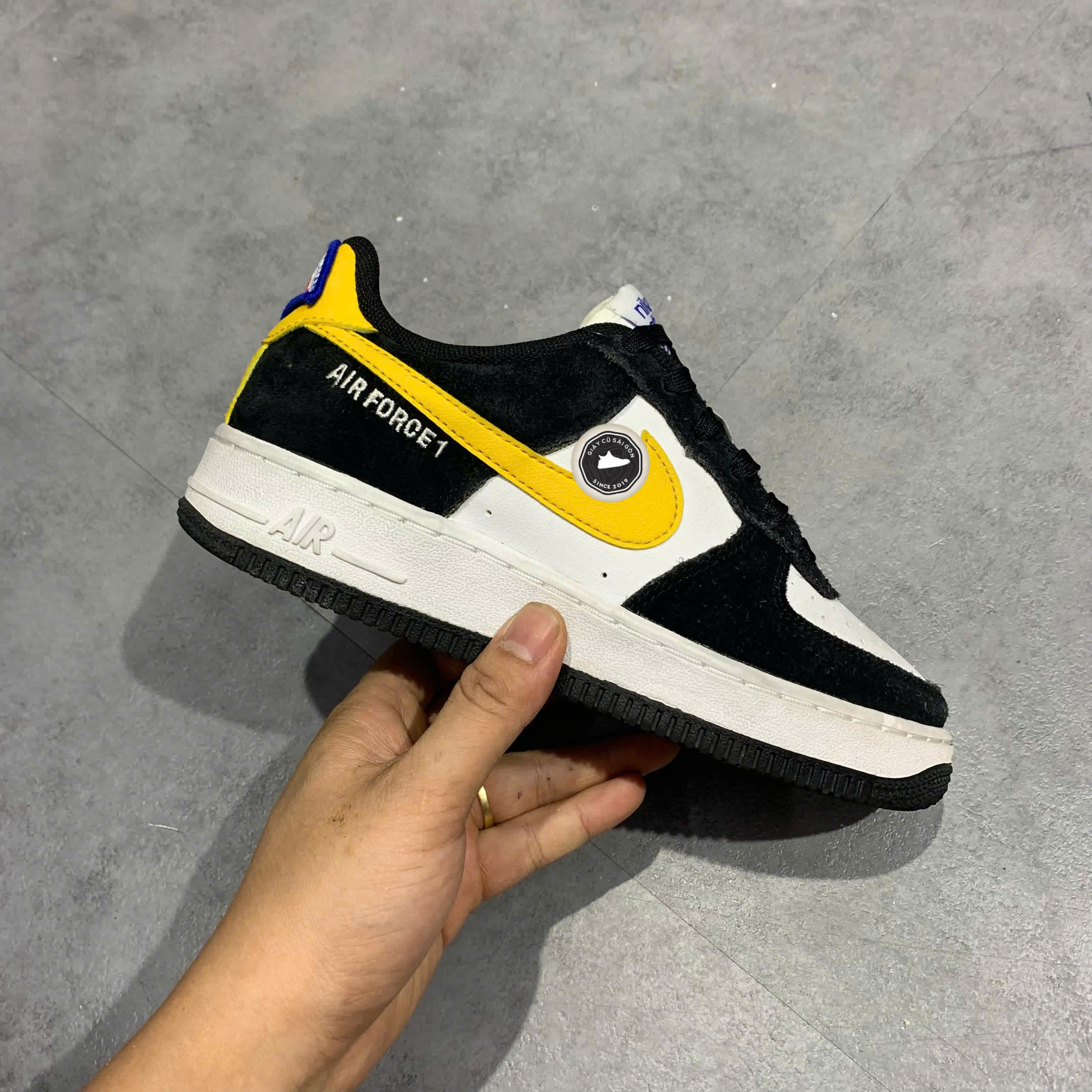 Giày 2HAND Nike Air Force 1 Low Club Black University Gold DH9597-002 SIZE 36 PVN15917