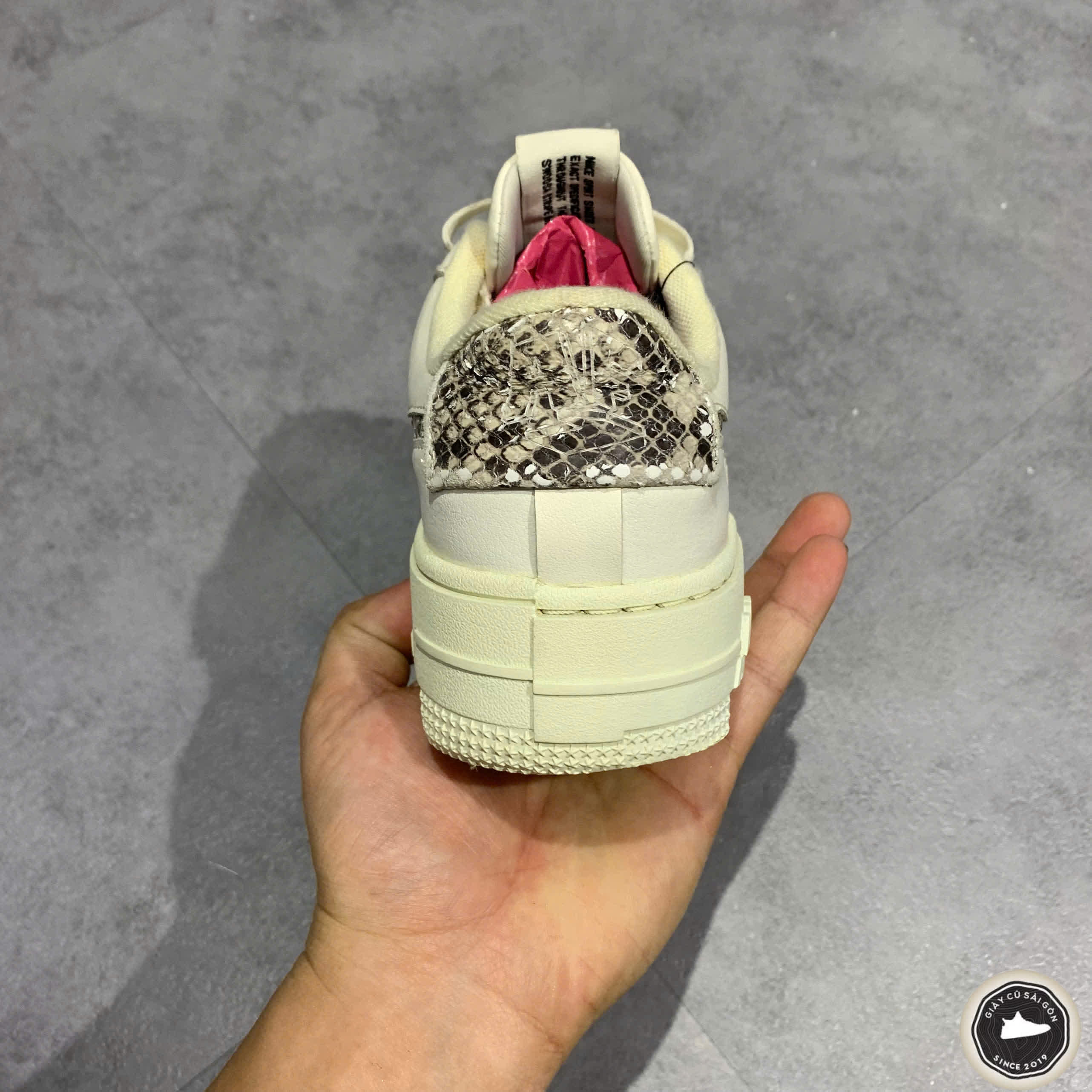 Giày 2HAND Nike Air Force 1 Pixel SE 'Sail Snake' CV8481-101 SIZE 36 PVN15902