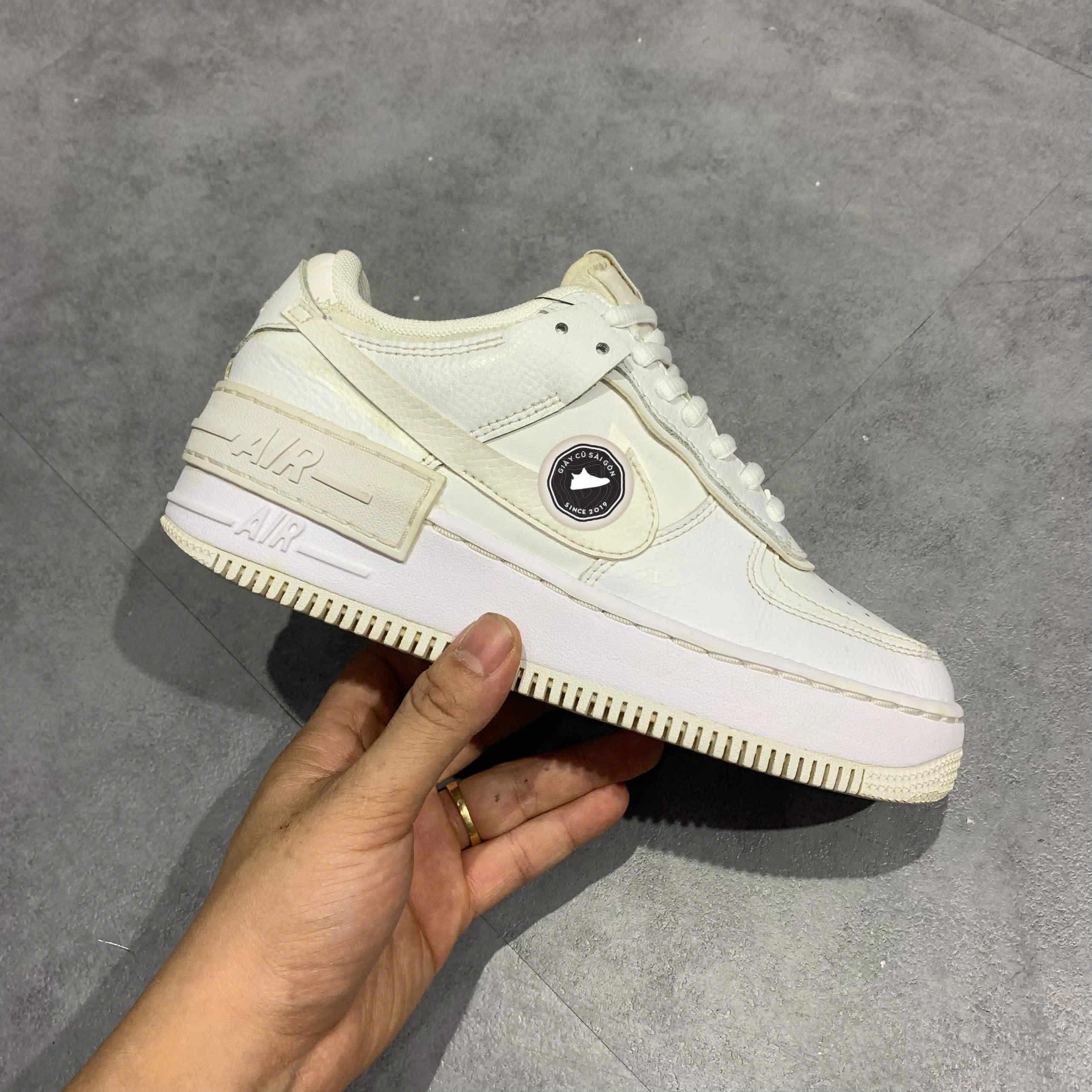 Giày 2hand Nike Air Force 1 Shadow 'Triple White' CI0919-100 SIZE 36.5 pvn15921