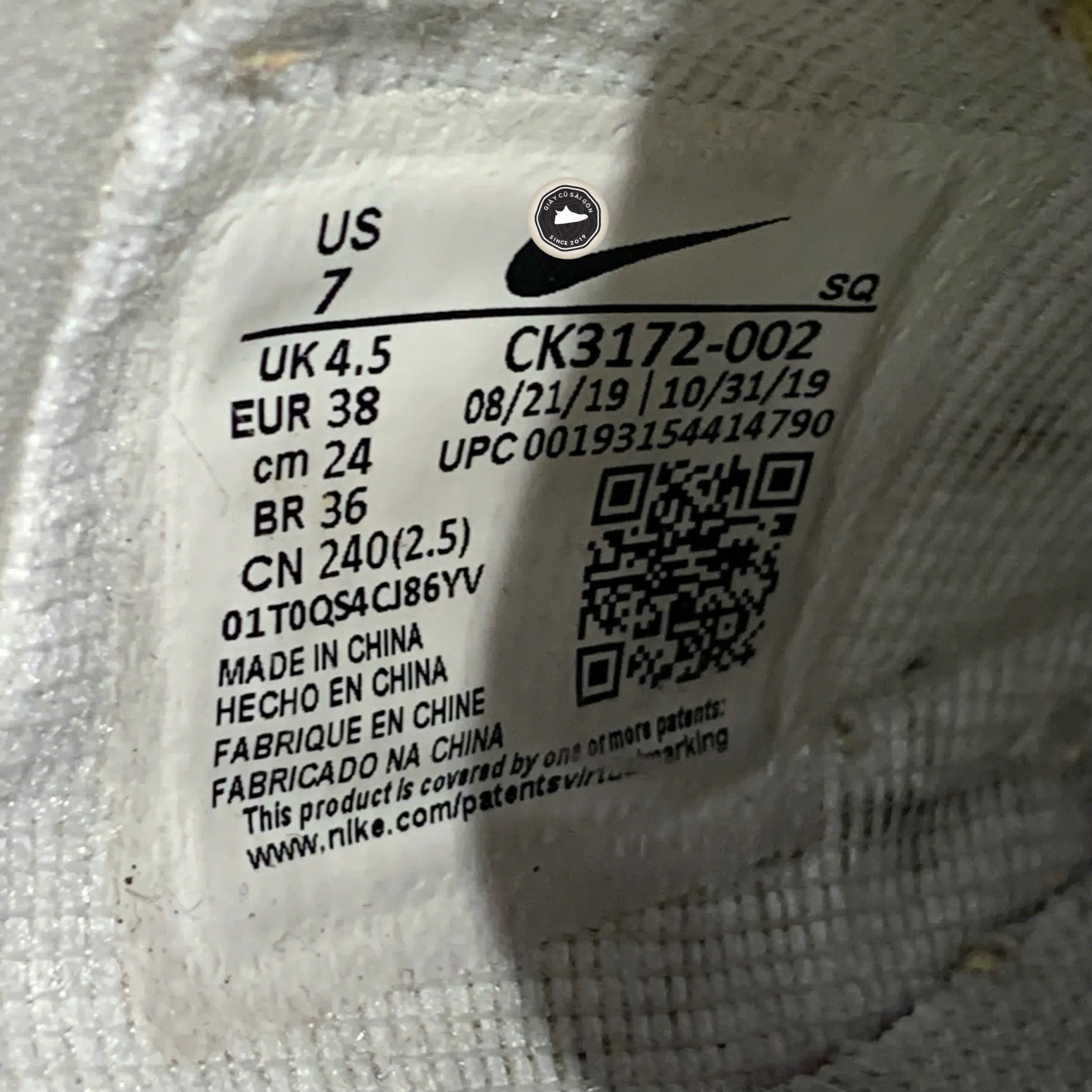 Giày 2HAND Nike Air Force 1 Shadow 'Spruce Aura' CK3172-002 SIZE 38 PVN15904