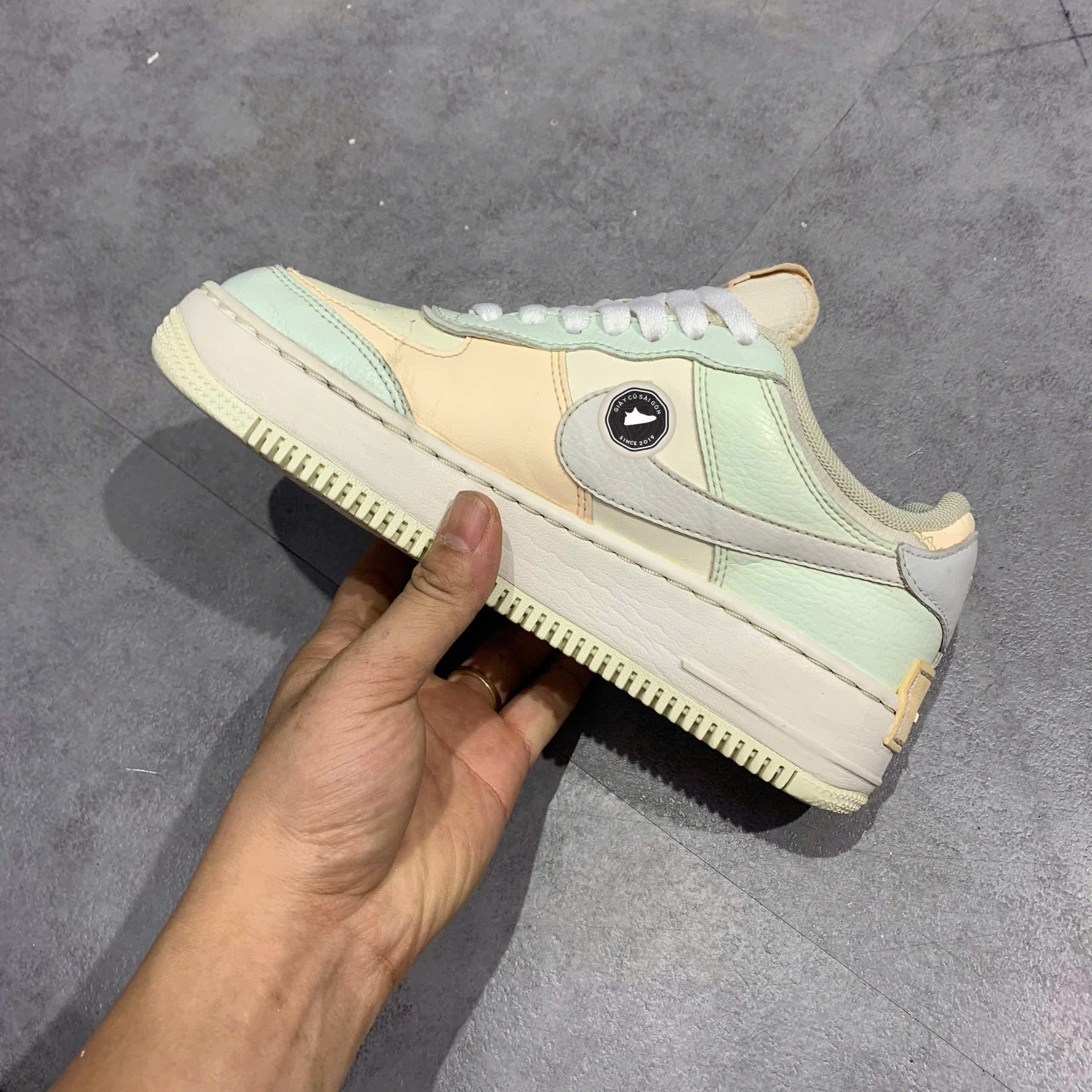 Giày 2HAND Nike Air Force 1 Shadow 'Barely Green Crimson Tint' CU8591-104 SIZE 37.5 PVN15920