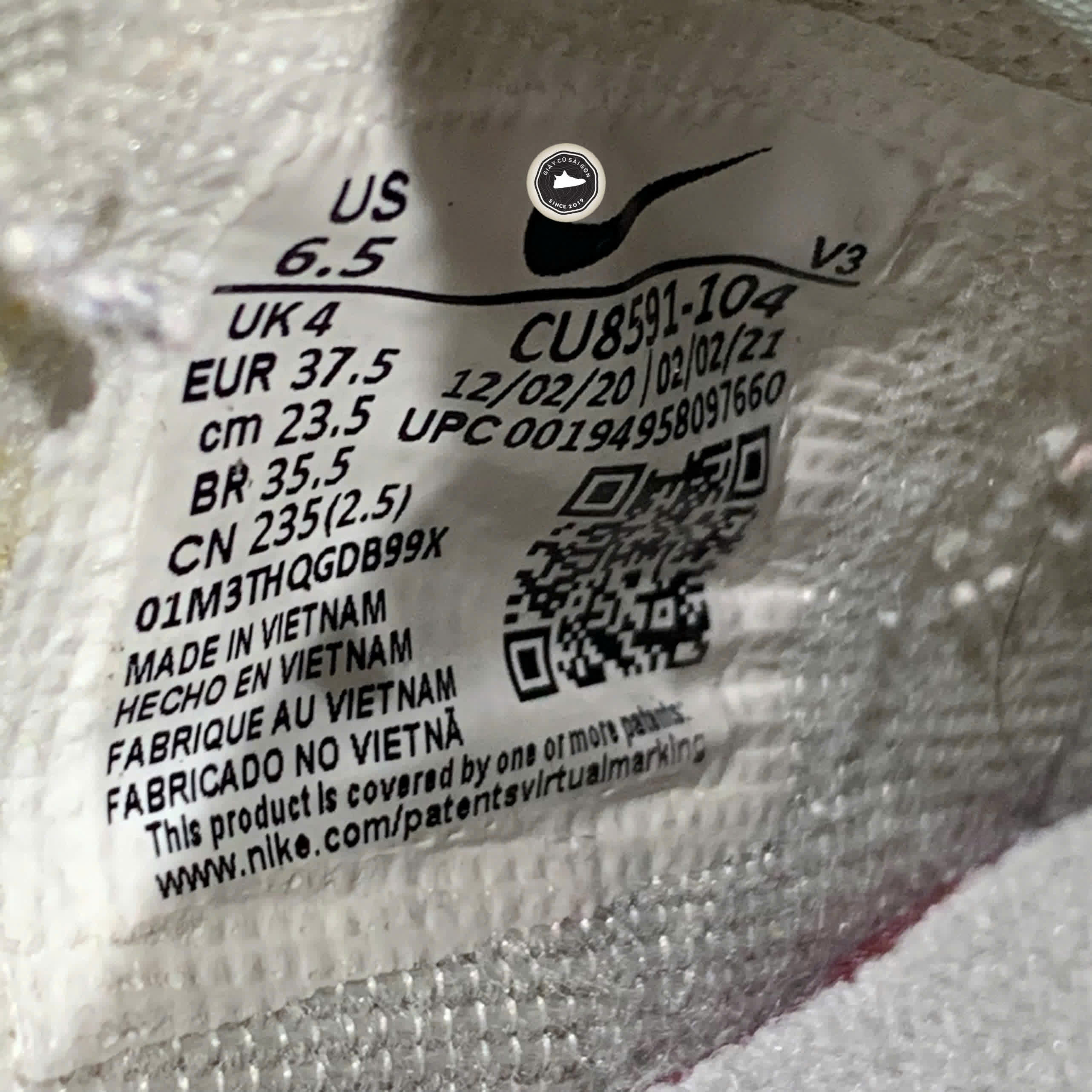 Giày 2HAND Nike Air Force 1 Shadow 'Barely Green Crimson Tint' CU8591-104 SIZE 37.5 PVN15920