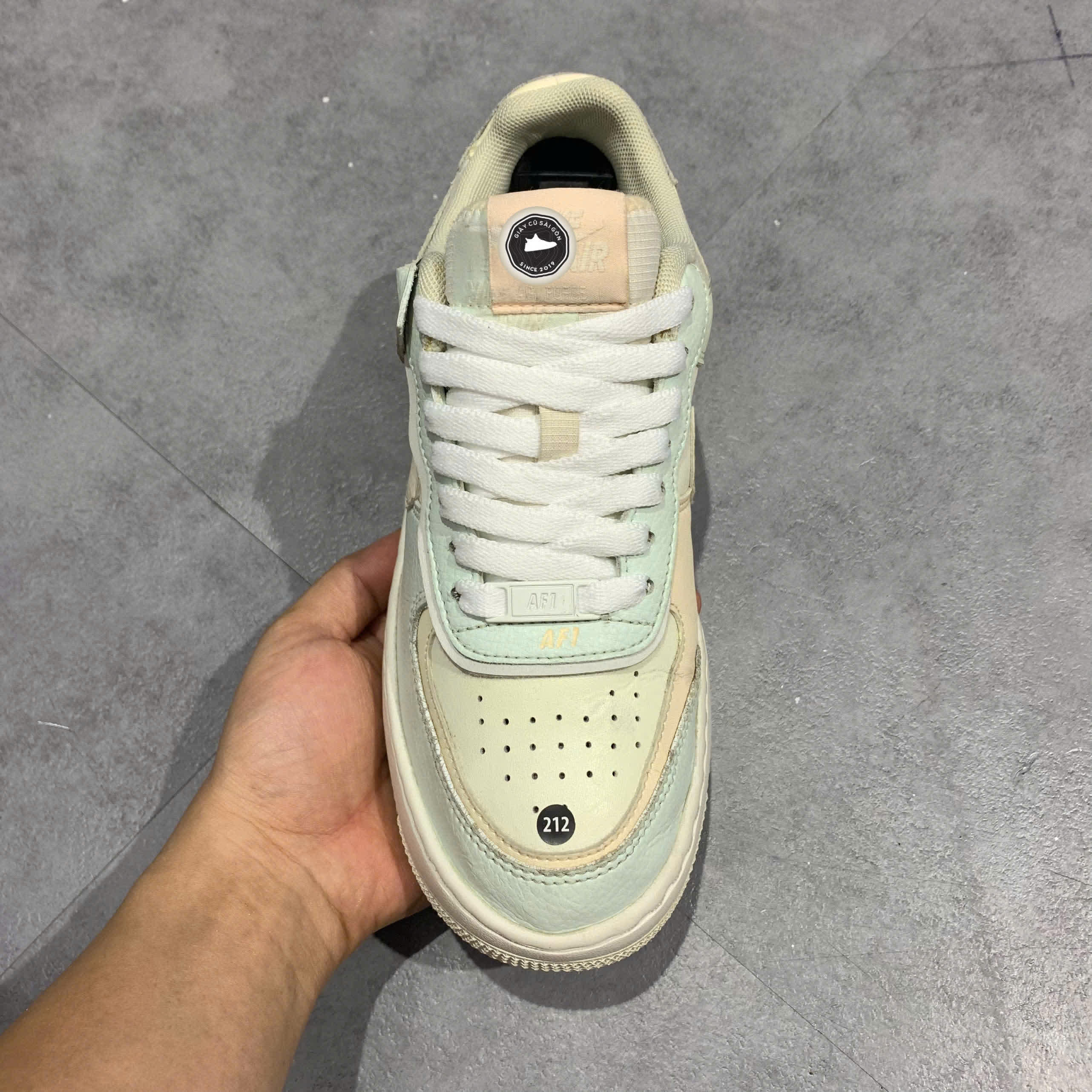 Giày 2HAND Nike Air Force 1 Shadow 'Barely Green Crimson Tint' CU8591-104 SIZE 37.5 PVN15920