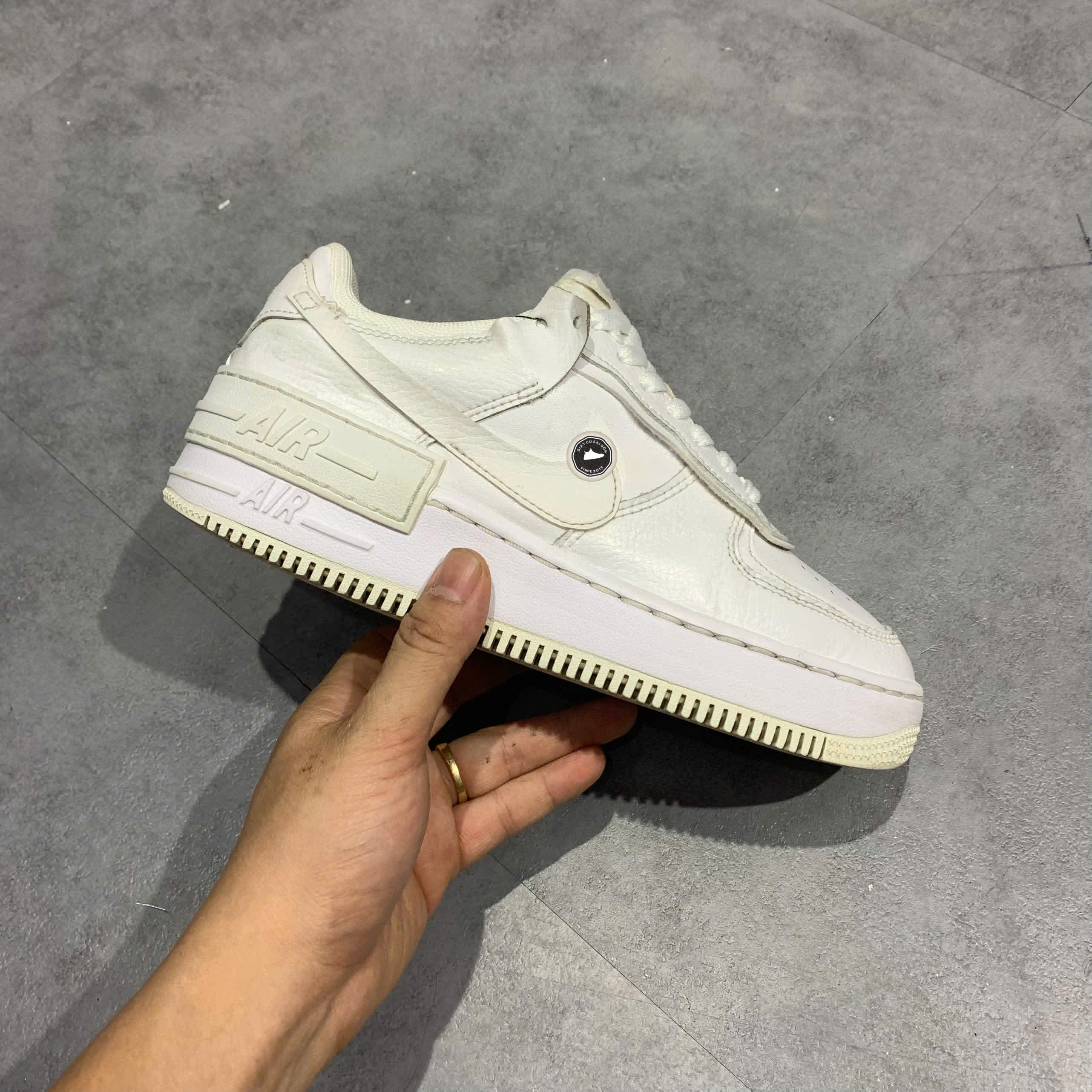 Giày 2hand Nike Air Force 1 Shadow 'Triple White' CI0919-100 SIZE 37.5