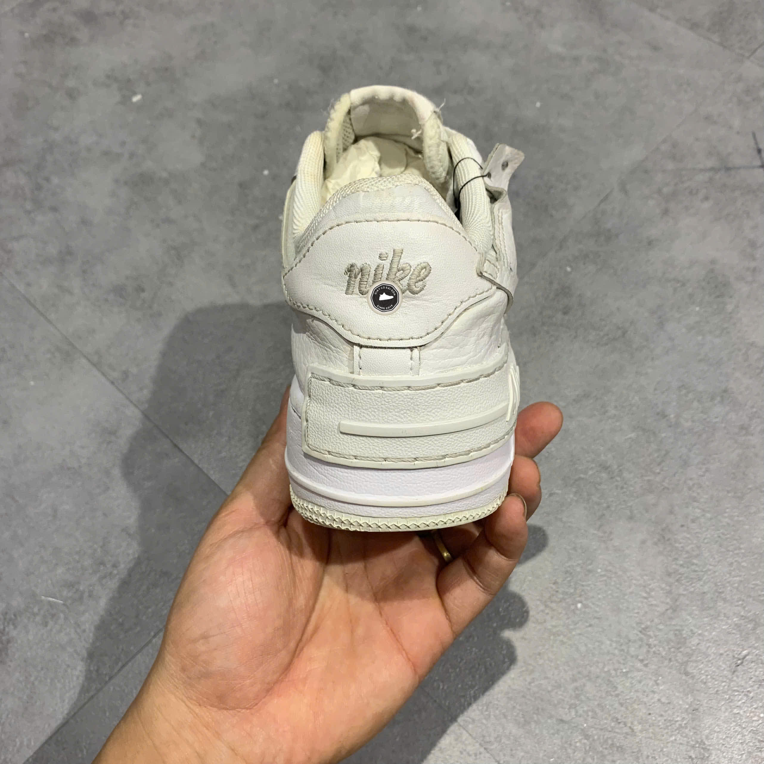 Giày 2hand Nike Air Force 1 Shadow 'Triple White' CI0919-100 SIZE 37.5