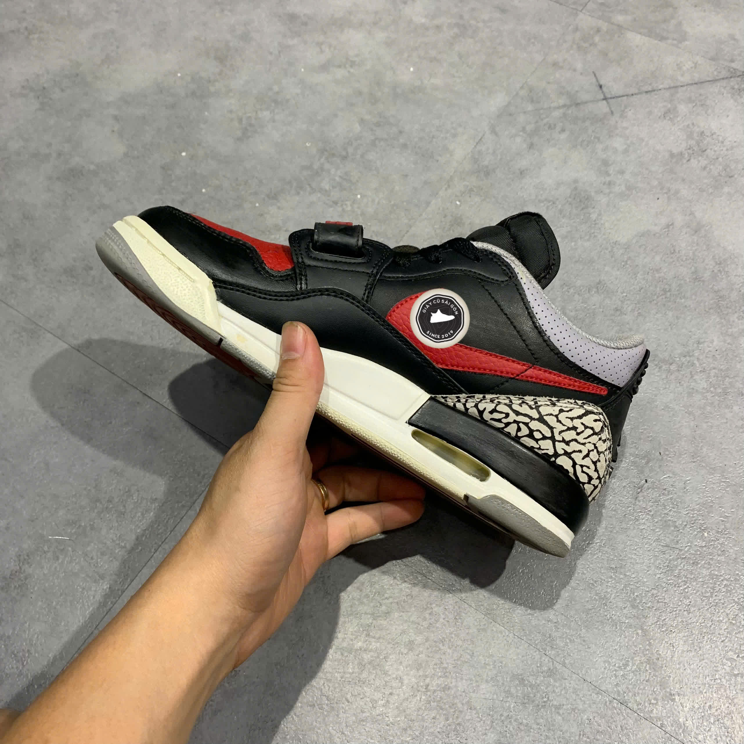 Giày 2hand Jordan Legacy 312 Low GS 'Bred Cement' CD9054-006 SIZE 38.5 pvn16012