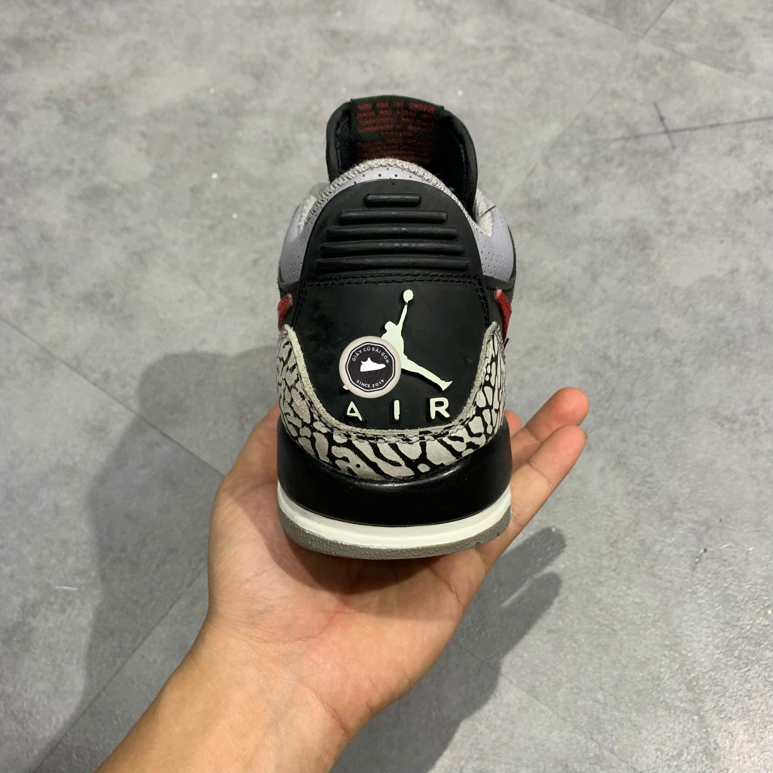 Giày 2hand Jordan Legacy 312 Low GS 'Bred Cement' CD9054-006 SIZE 38.5 pvn16012