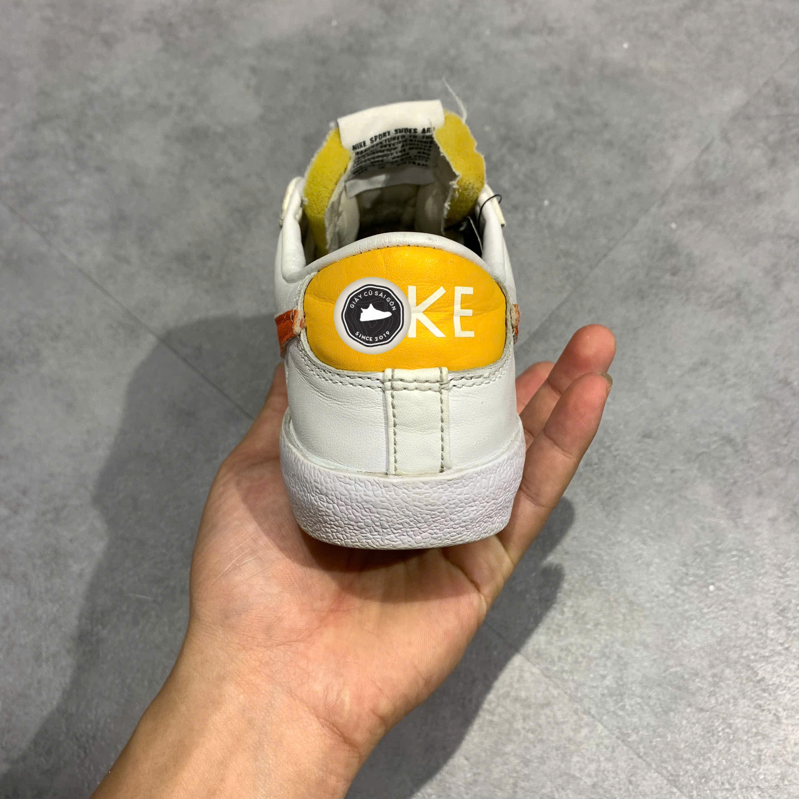 Giày 2hand Blazer Low 77 White Orange Lifestyle DC4769-105 SIZE 36.5 PVN15988