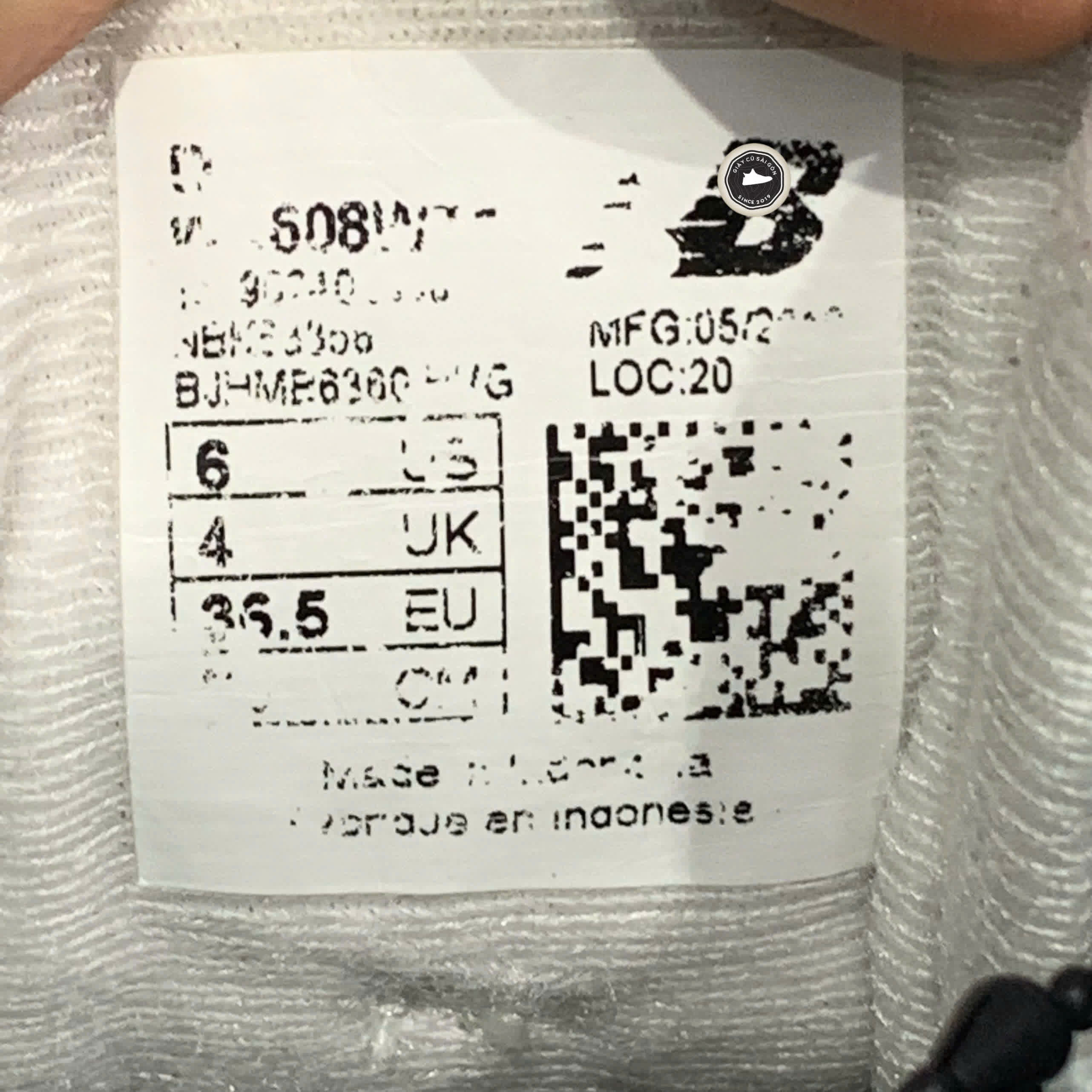Giày 2hand Balace 608(D Wide) WX608WT1 SIZE 36.5 PVN16018