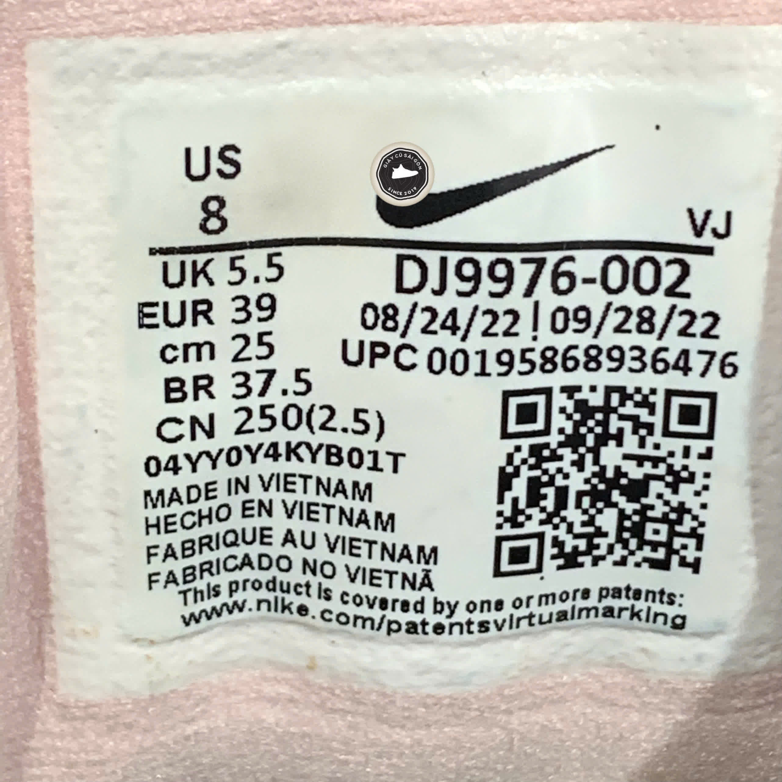 Giày 2hand React Escape Run 2 'Phantom Ivory' DJ9976-002 SIZE 39 pvn16069