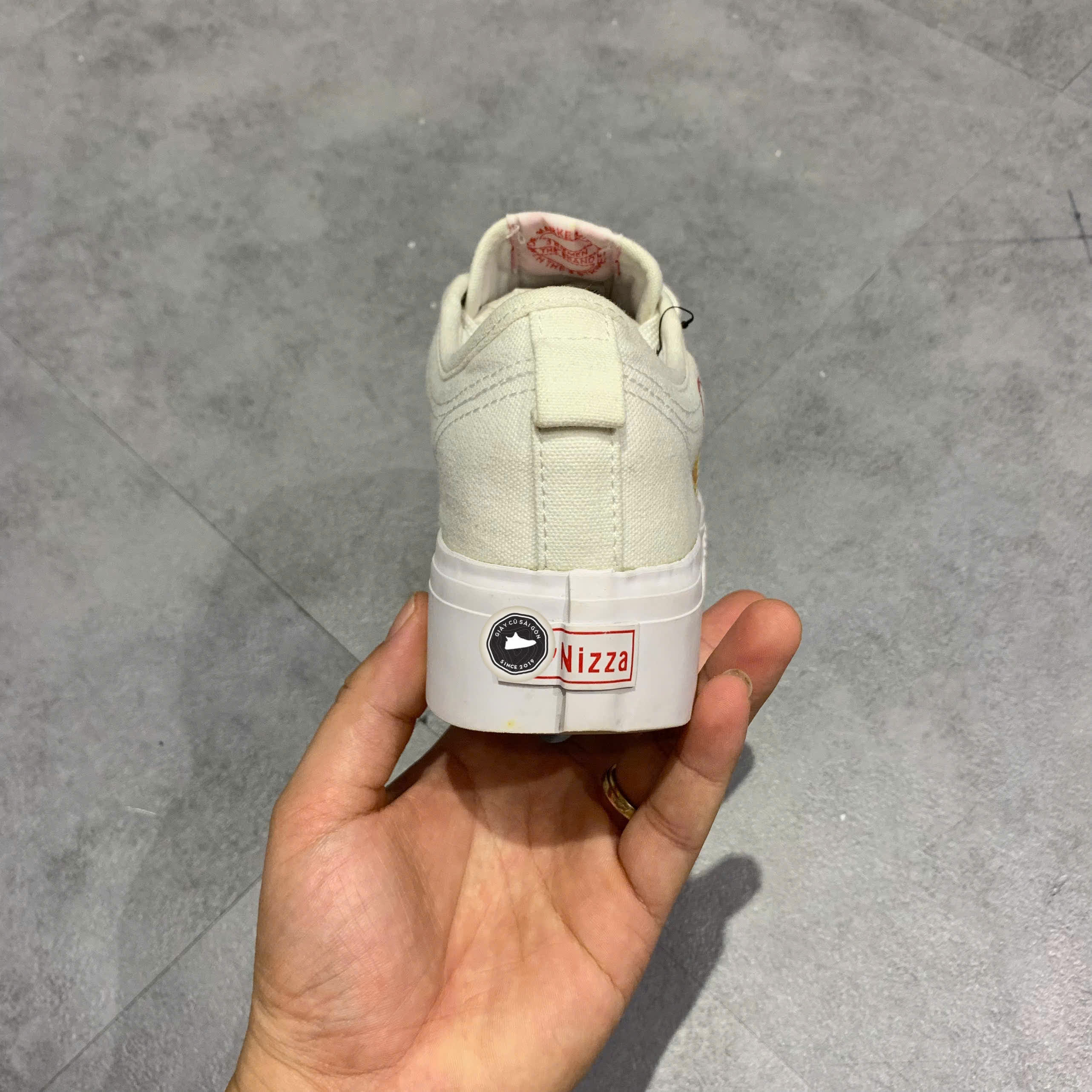 Giày 2hand Nizza Platform 'White Red Heart' FX9179 SIZE 36 2/3 pvn16054