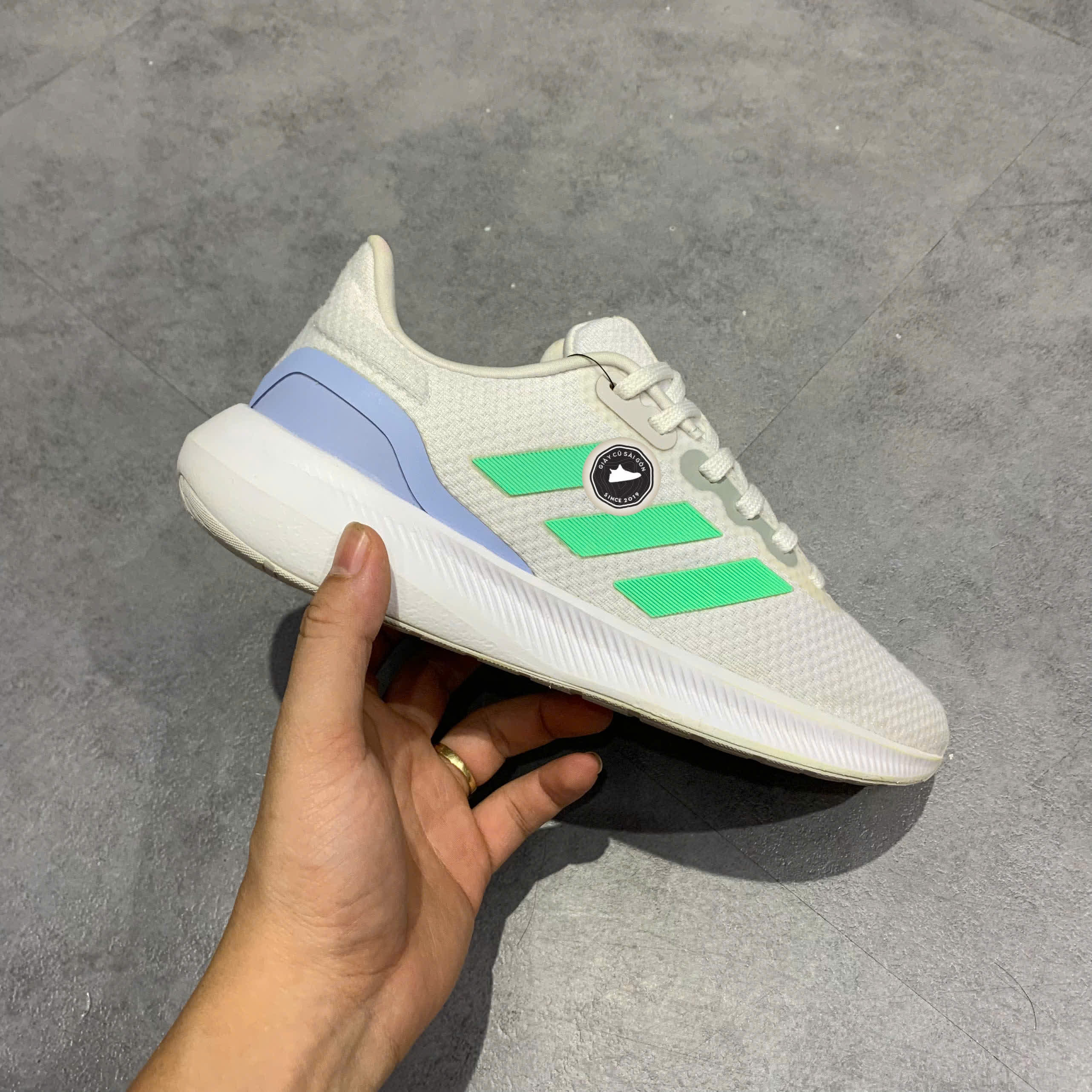 Giày 2hand Runfalcon 3.0 'White Pulse Mint' HP7561 SIZE 38 2/3 pvn16128