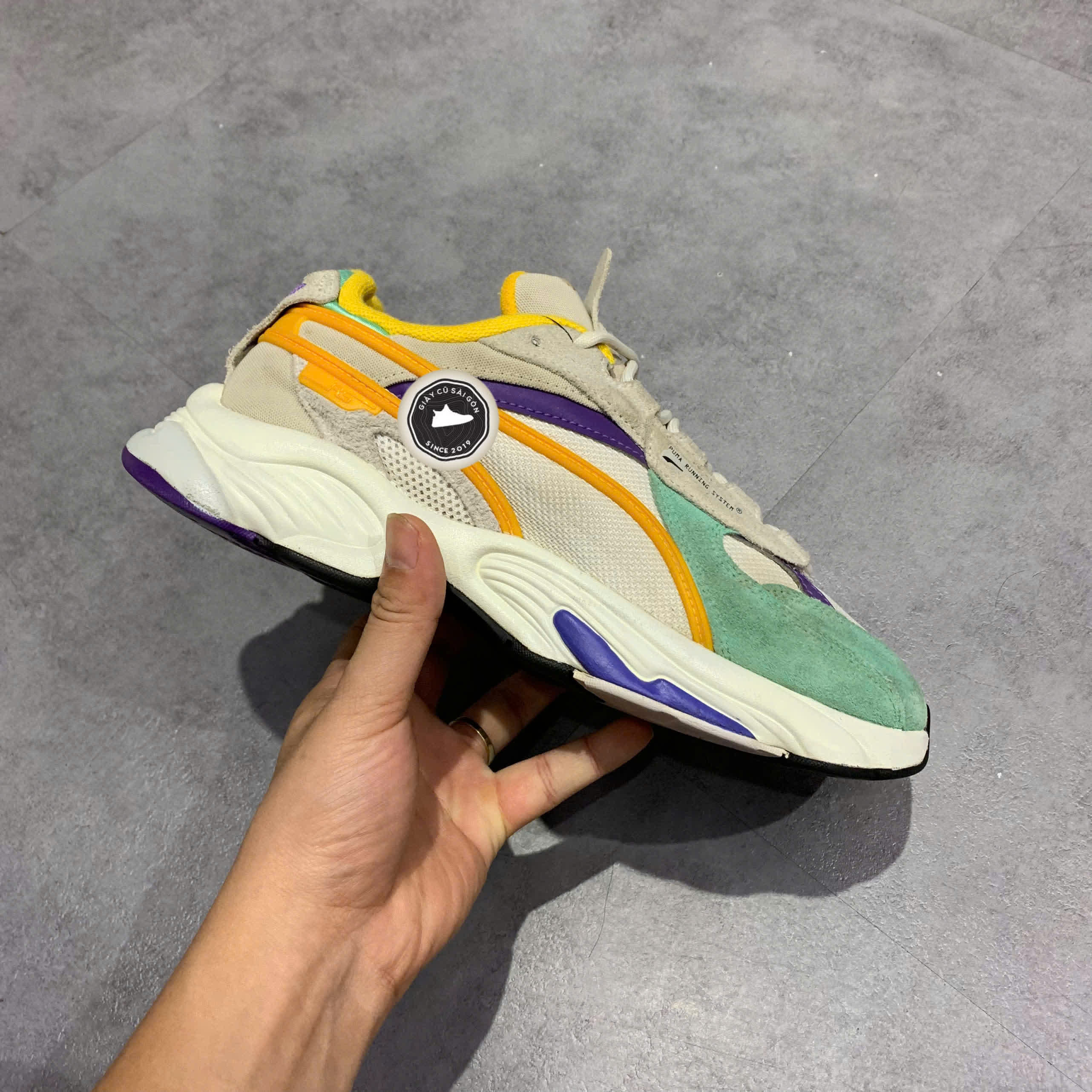 Giày 2hand RS-Connect Drip Biscay Green White Running 368610-02 SIZE 39 PVN16122