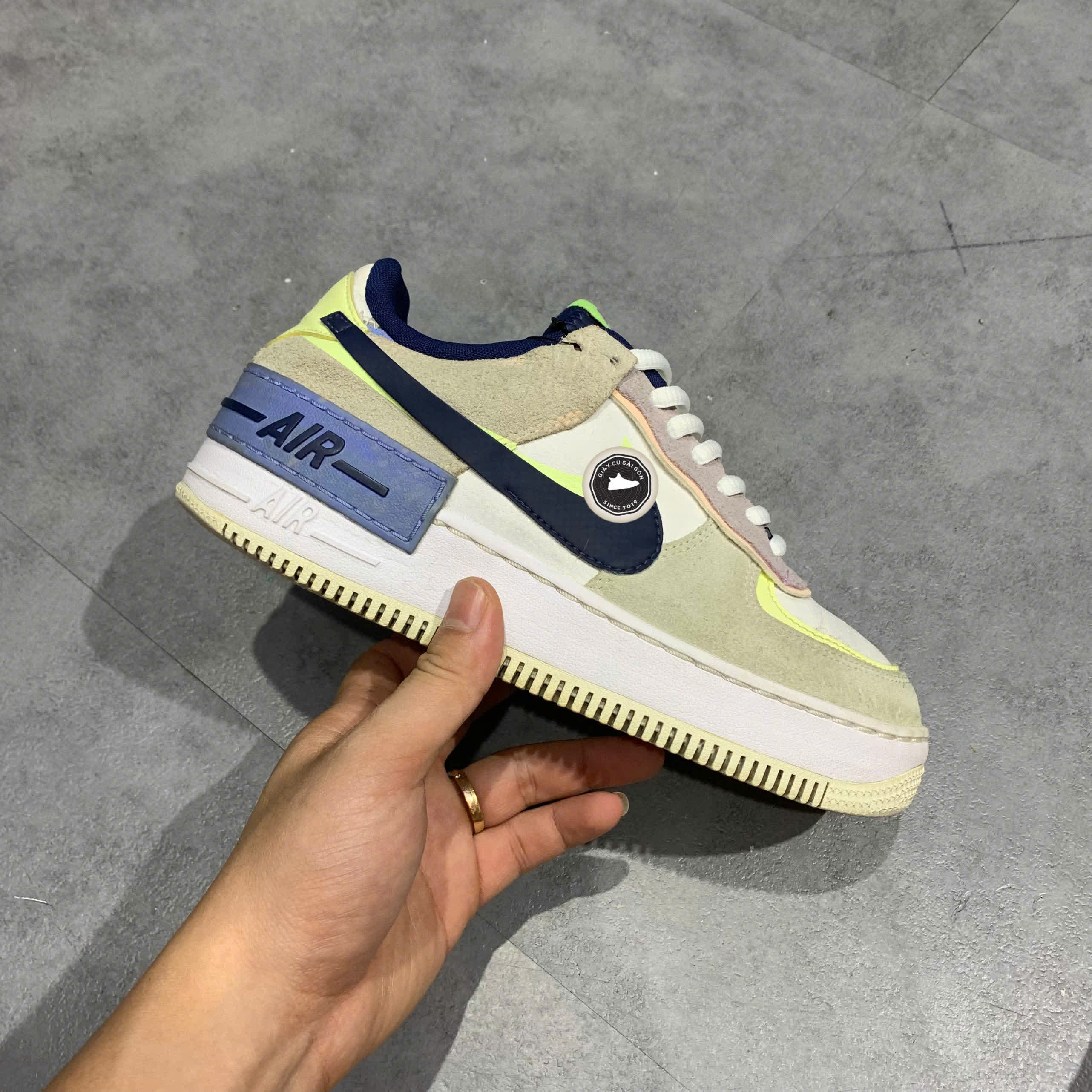 Giày 2hand Air Force 1 Shadow 'Crimson Tint Volt' CU8591-001 SIZE 36.5 pvn16261