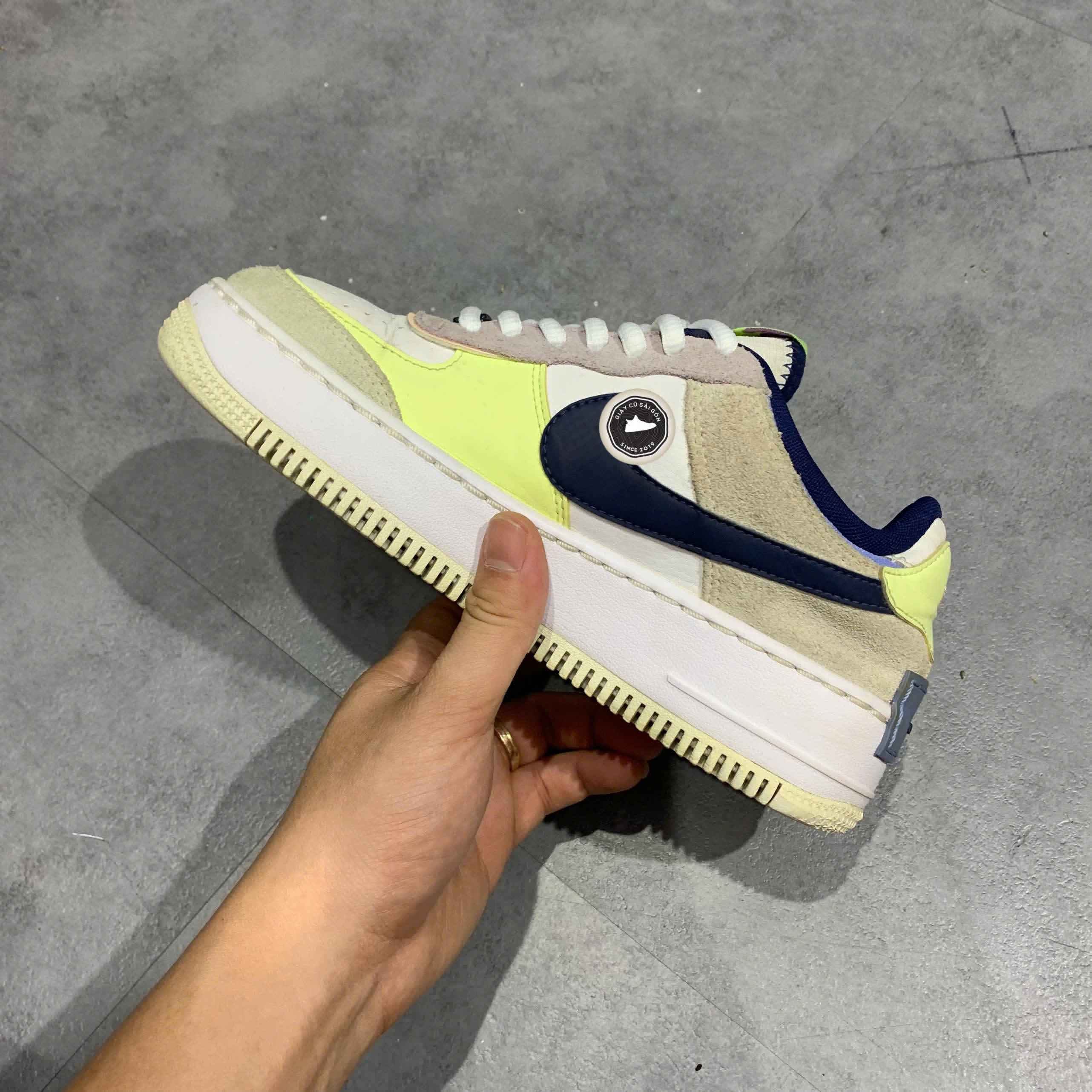 Giày 2hand Air Force 1 Shadow 'Crimson Tint Volt' CU8591-001 SIZE 36.5 pvn16261