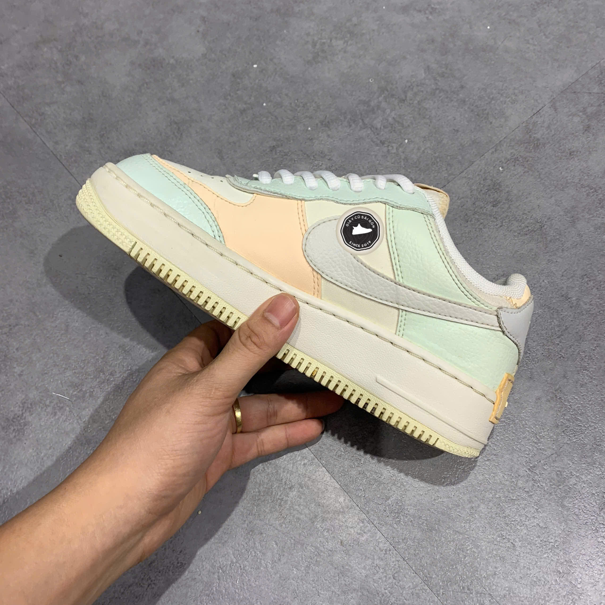 Giày 2hand Air Force 1 Shadow 'Barely Green Crimson Tint' CU8591-104 SIZE 36.5 pvn16239