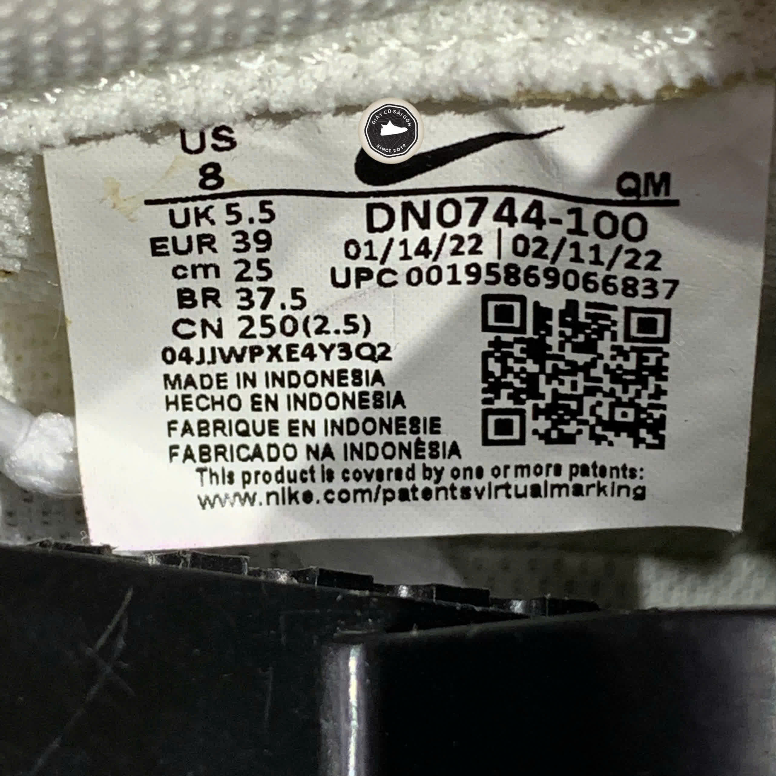 giày 2hand Air Force 1 '07 Next Nature 'Light Orewood Brown' DN1430-101 SIZE 39 pvn16196