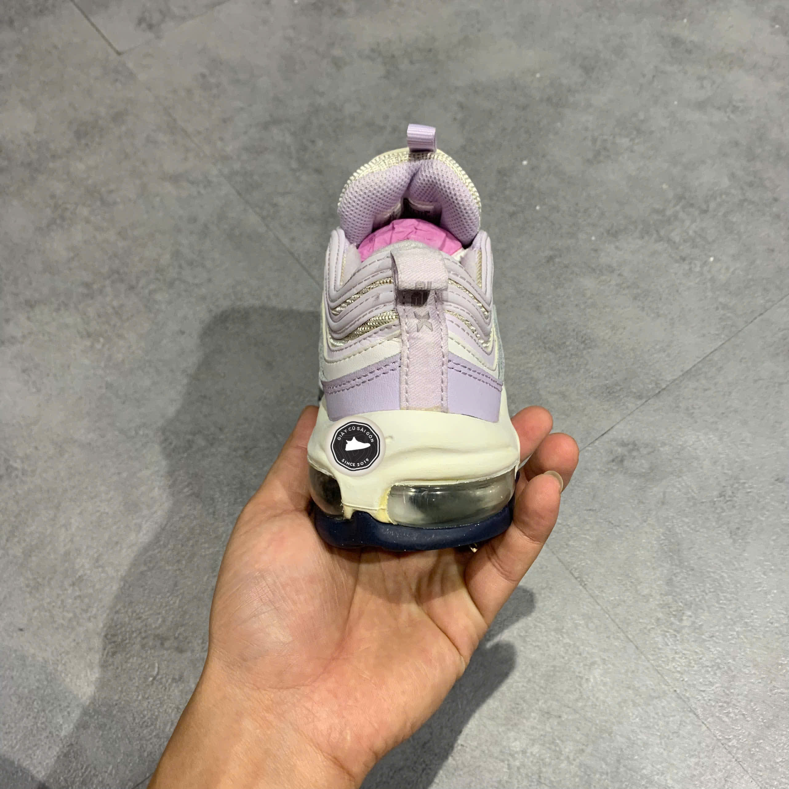 Giày 2hand Air Max 97 GS White Violet Frost 921522 114 SIZE 36 pvn16201