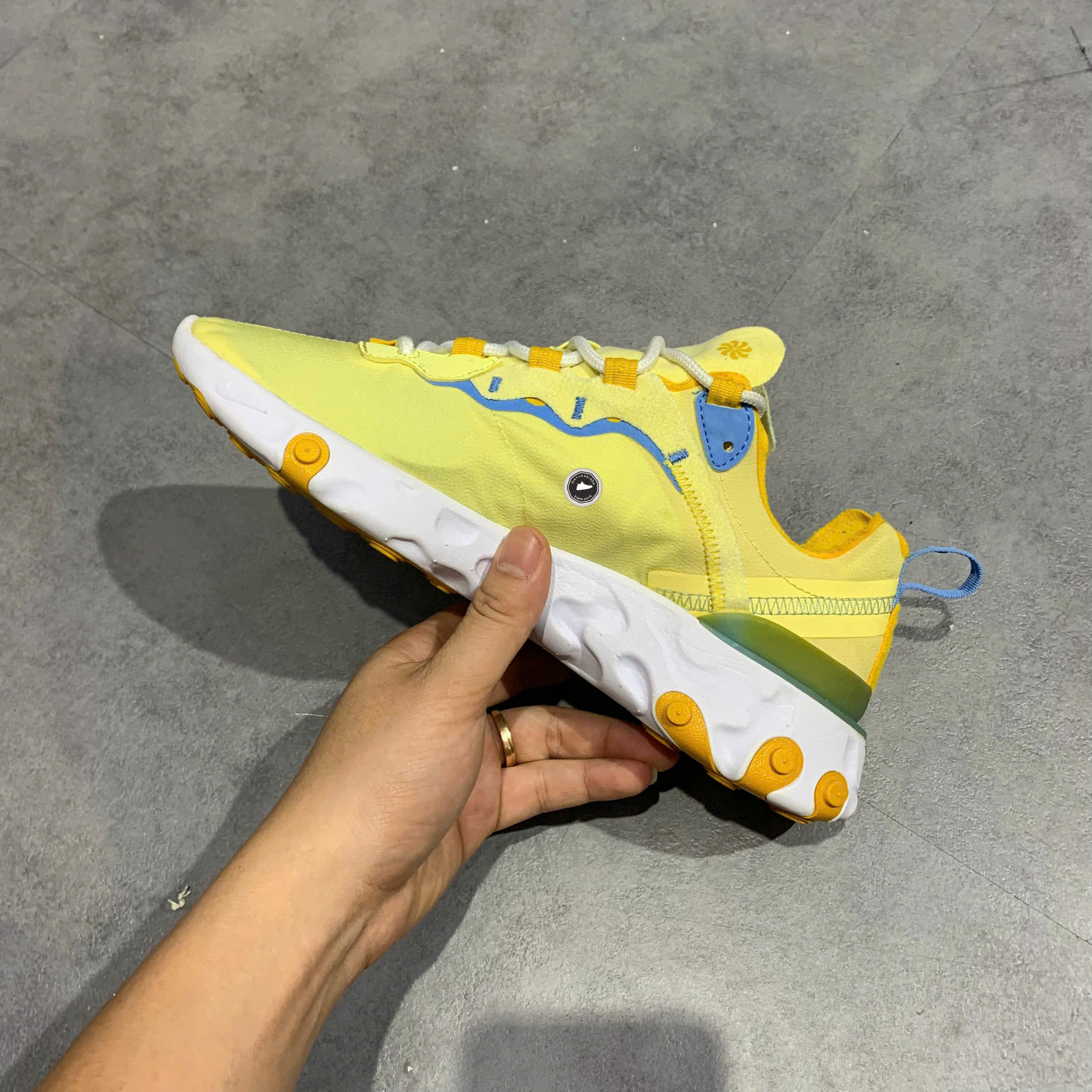 Giày 2hand Nike React Element 55 Yellow BQ2728-700 SIZE 40