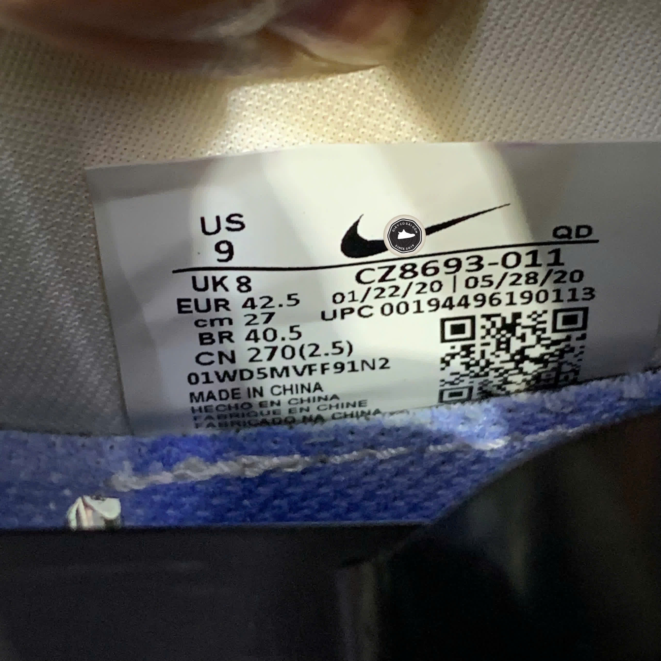 Giày 2hand Air Max 2090 'Ice Silver' CZ8693-011 SIZE 42.5 pvn16451