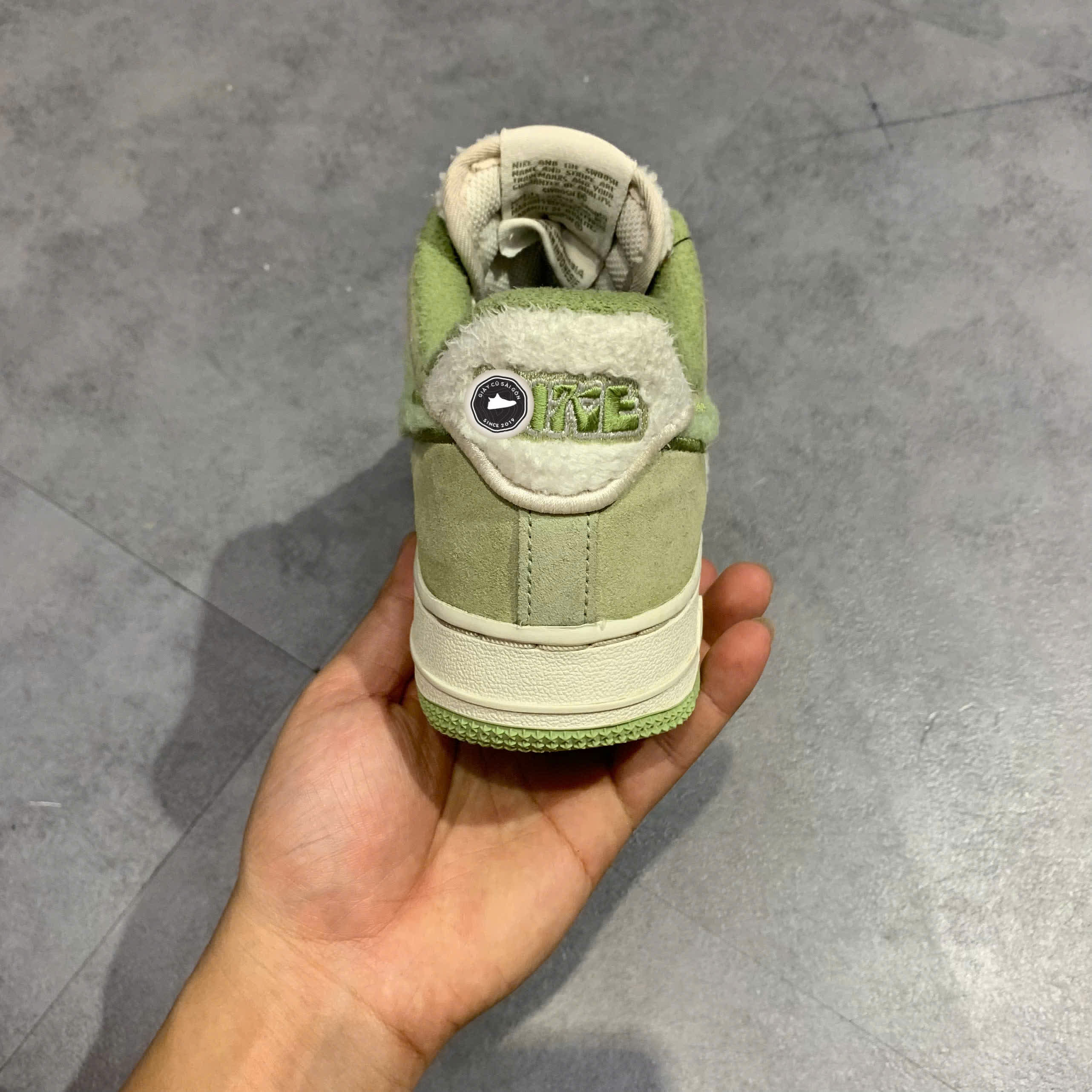 Giày 2hand Air Force 1 'Fleece Honeydew' FB1872-030 SIZE 38 pvn17211