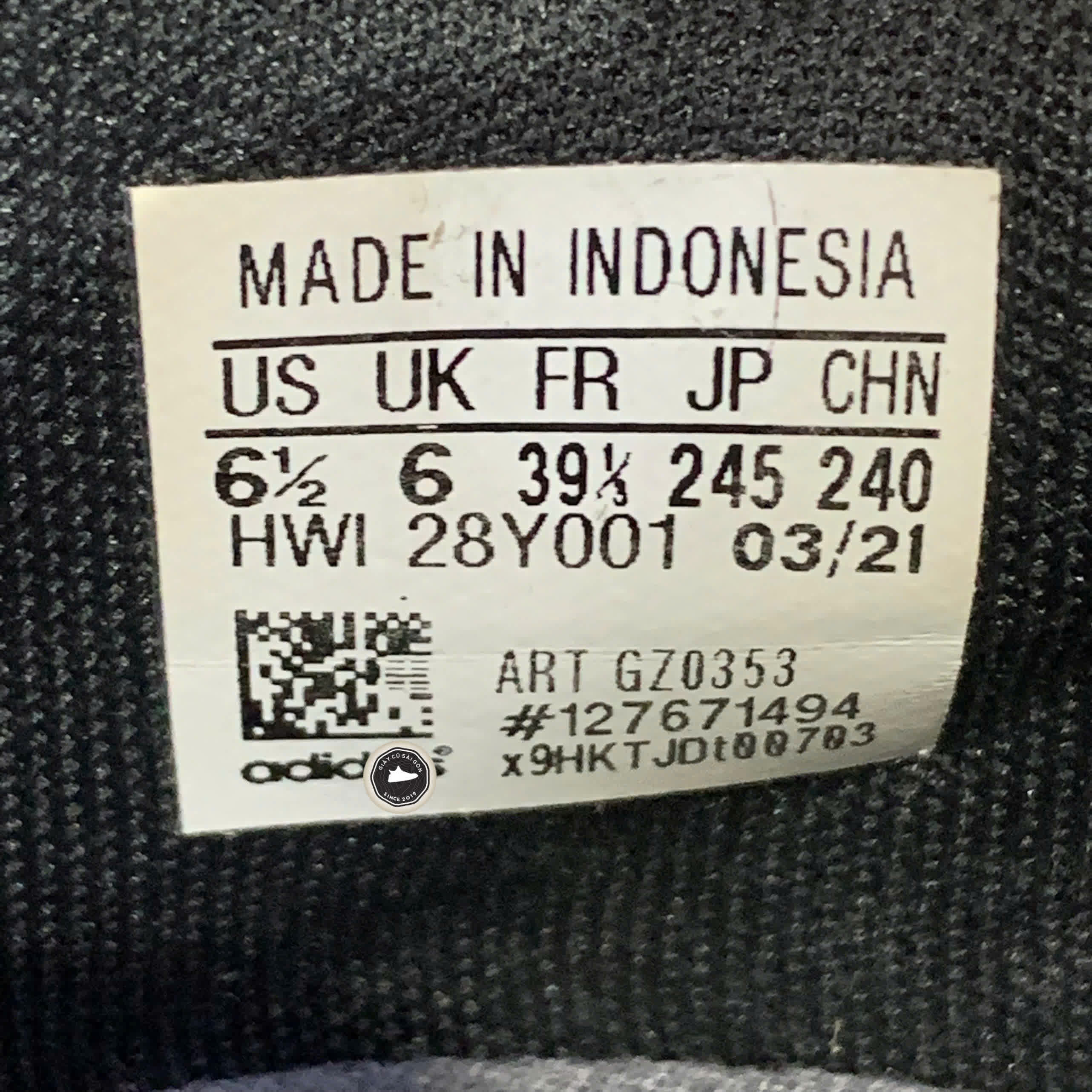 Giày 2hand Lite Racer Rebold 'Black Orange'  GZ0353 SIZE 39 1/3 pvn17186