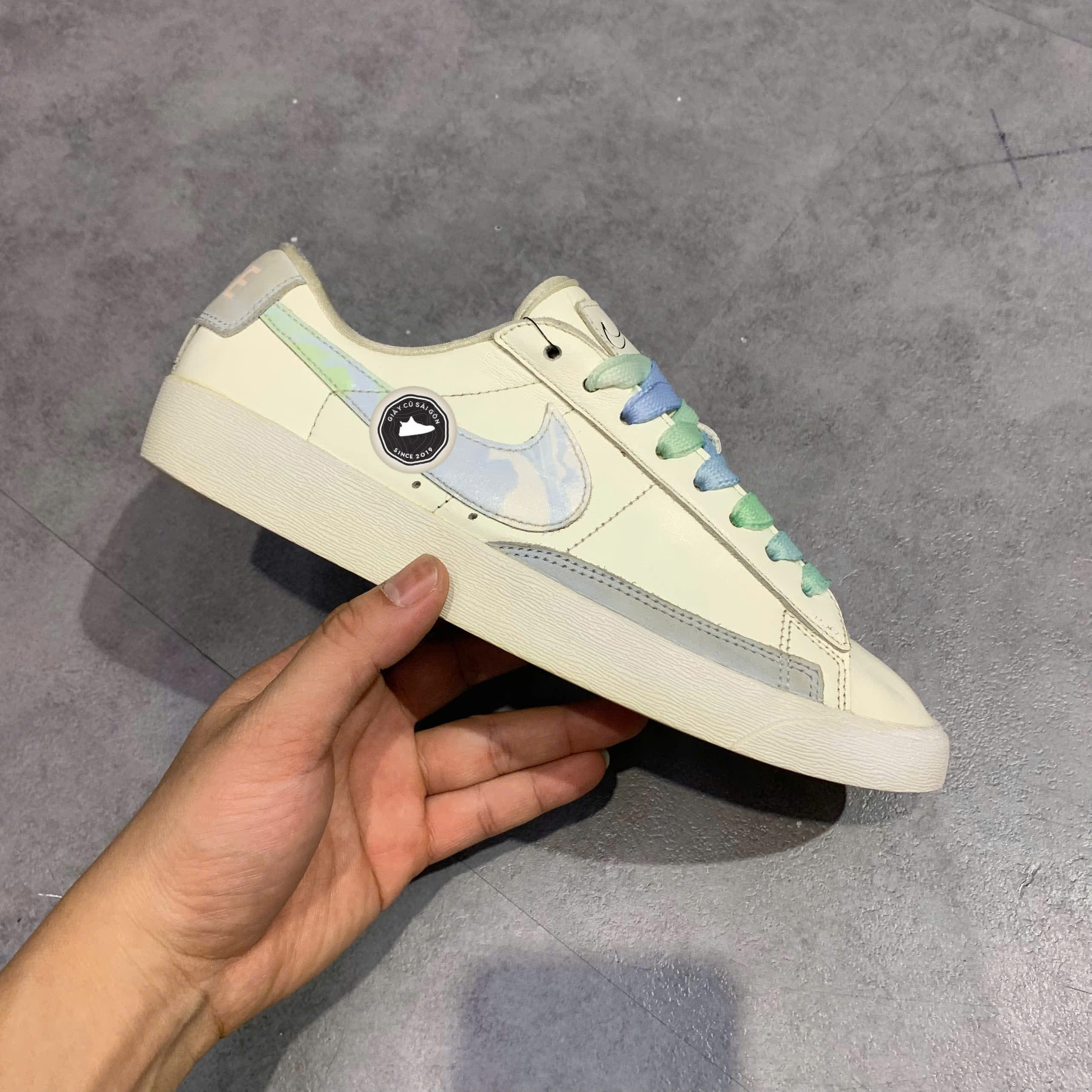 Giày 2hand Blazer Low LX Sail Celestine Blue CZ8688-146 SIZE 38 pvn16244