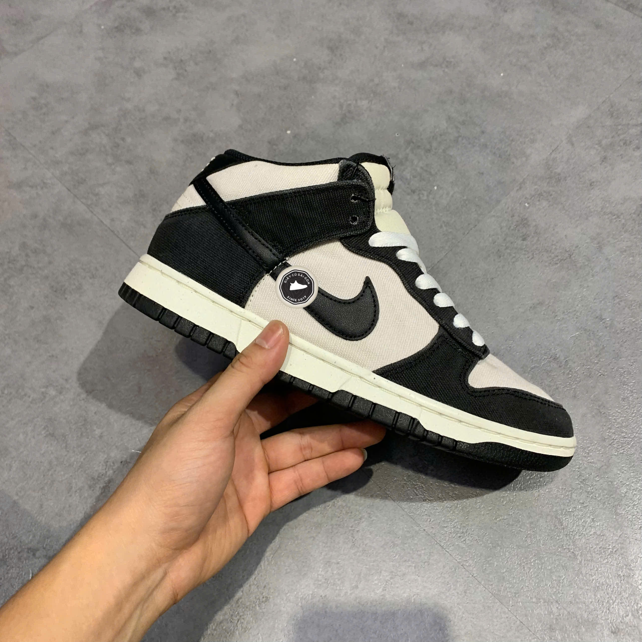Giày 2hand Dunk Mid 'Panda' DV0830-102 SIZE 39 pvn17194