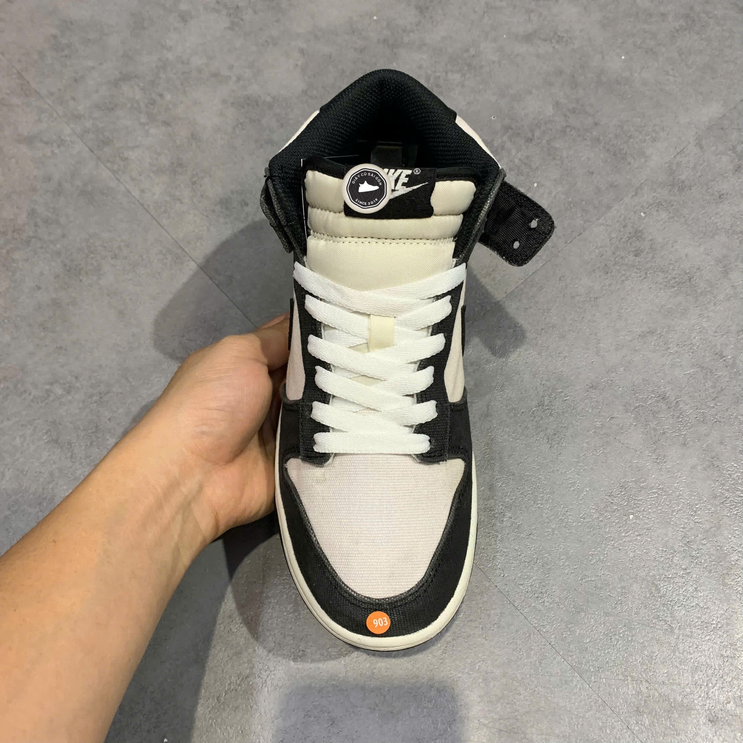 Giày 2hand Dunk Mid 'Panda' DV0830-102 SIZE 39 pvn17194