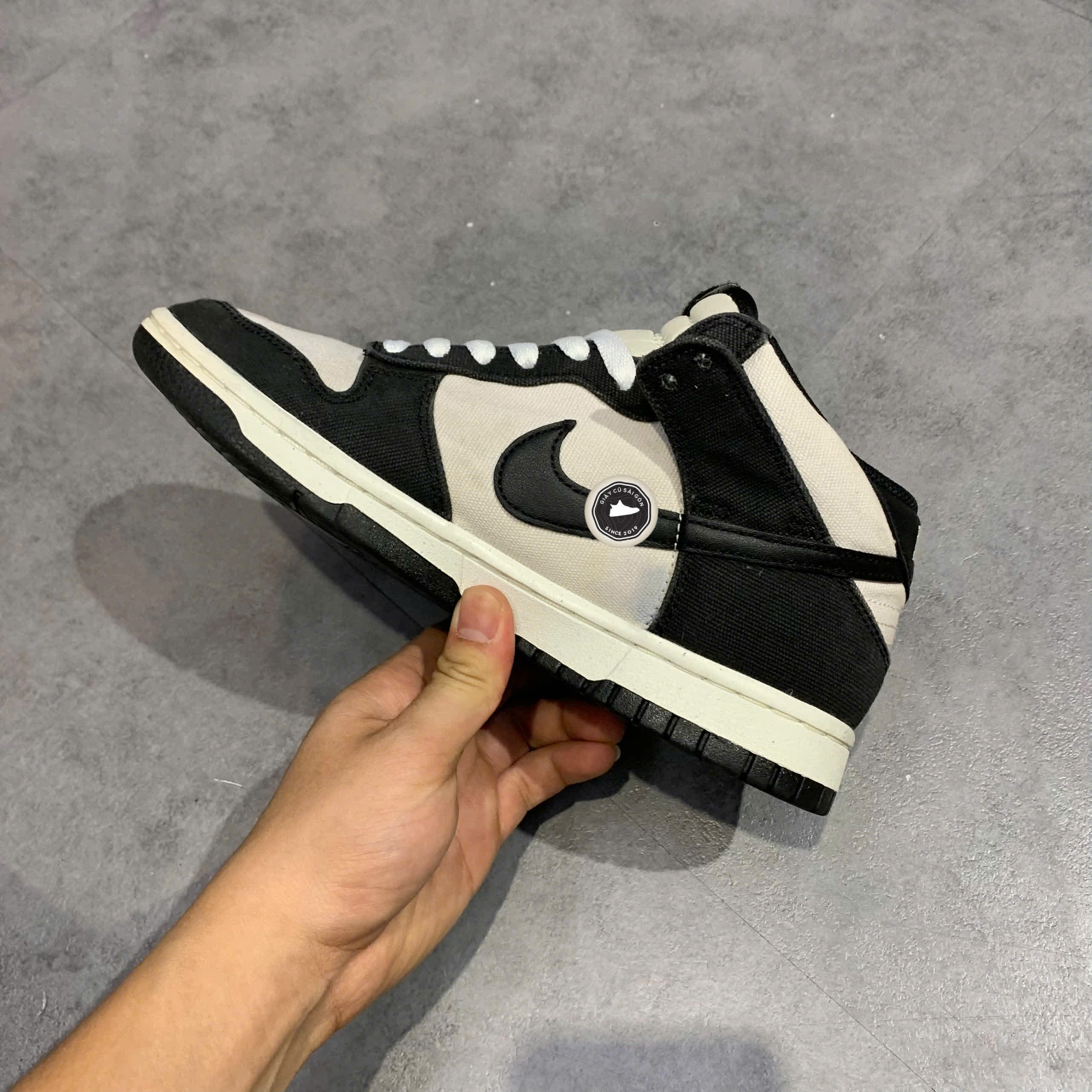 Giày 2hand Dunk Mid 'Panda' DV0830-102 SIZE 39 pvn17194