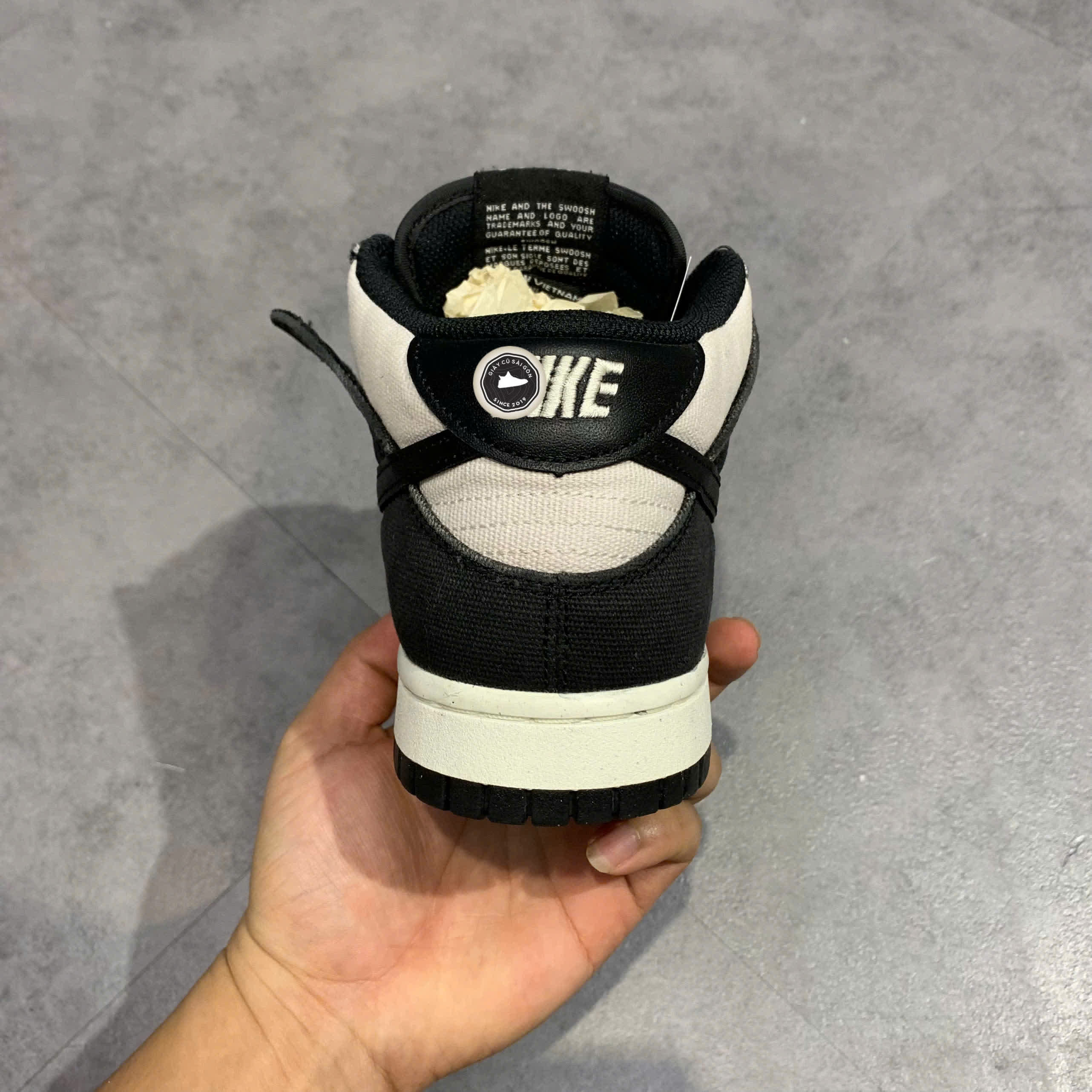 Giày 2hand Dunk Mid 'Panda' DV0830-102 SIZE 39 pvn17194
