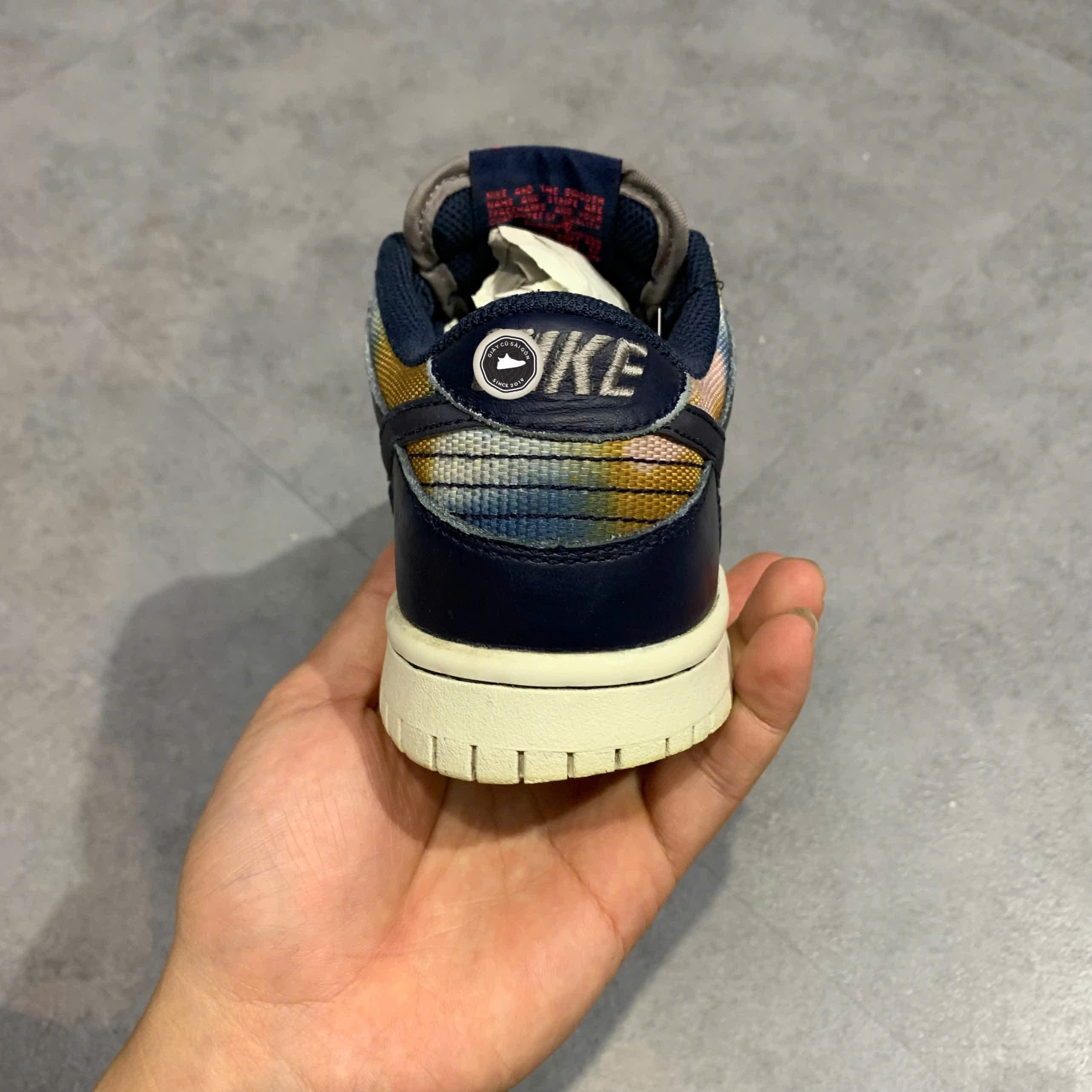 Giày 2hand DUNK LOW GRAFFITI NAVY - DM1051 400 SIZE 36 pvn17184