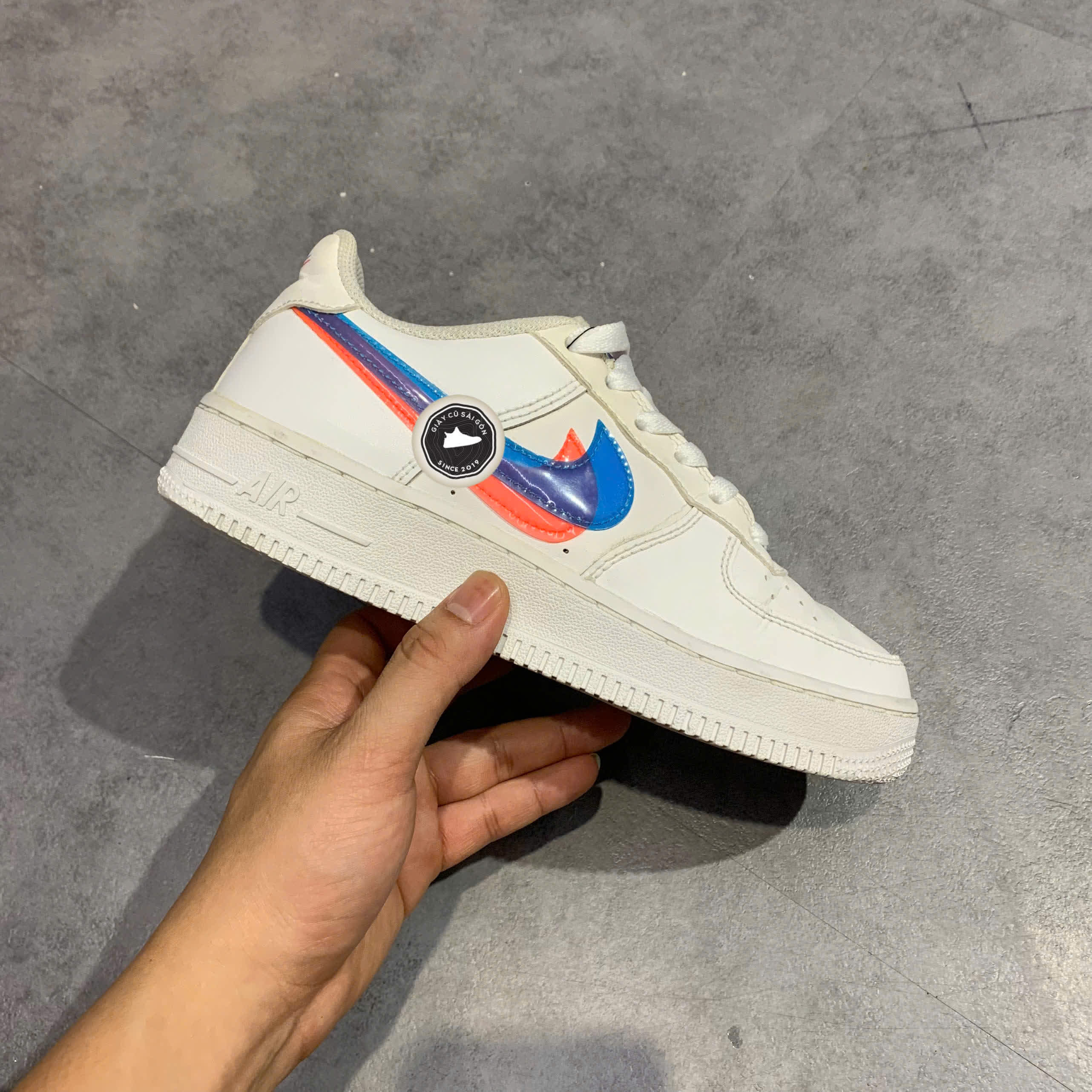 Giày 2hand Air Force 1 LV8 KSA '3D Glasses' BV2551-100 SIZE 36.5 pvn17247