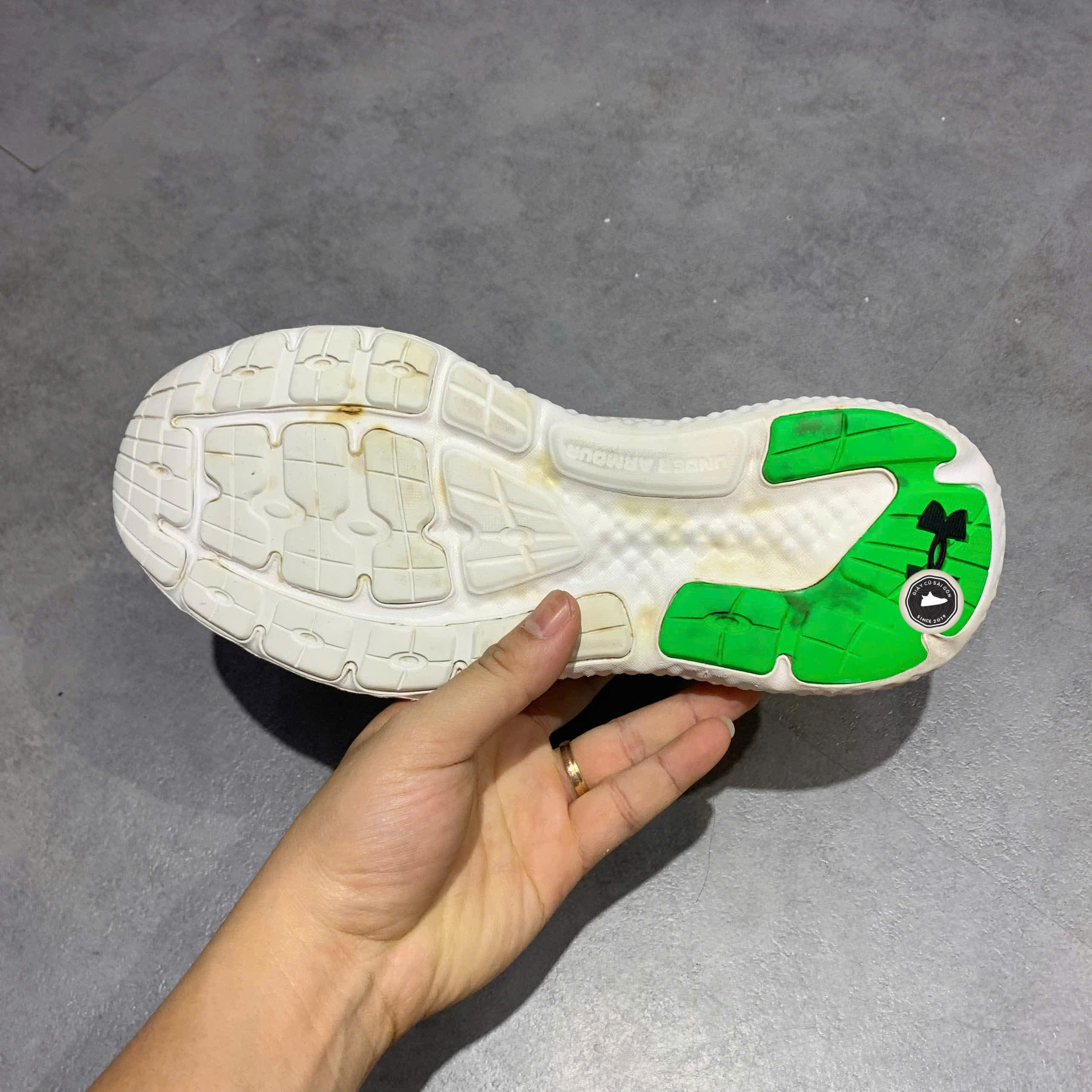 Giày 2hand Charged Rogue 3 Reflect 'White Green' 3025525 101 SIZE 40.5 pvn16541