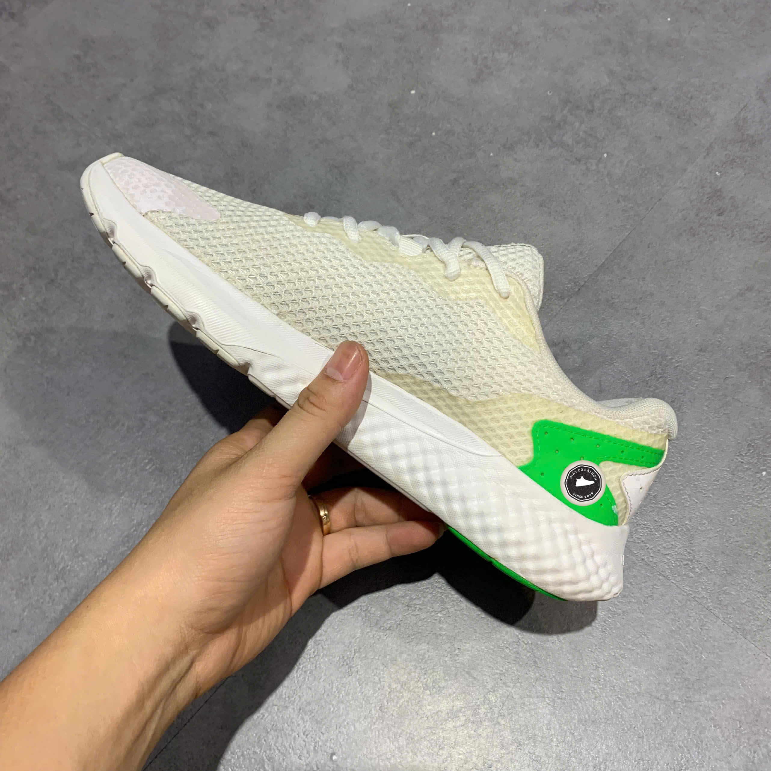Giày 2hand Charged Rogue 3 Reflect 'White Green' 3025525 101 SIZE 40.5 pvn16541