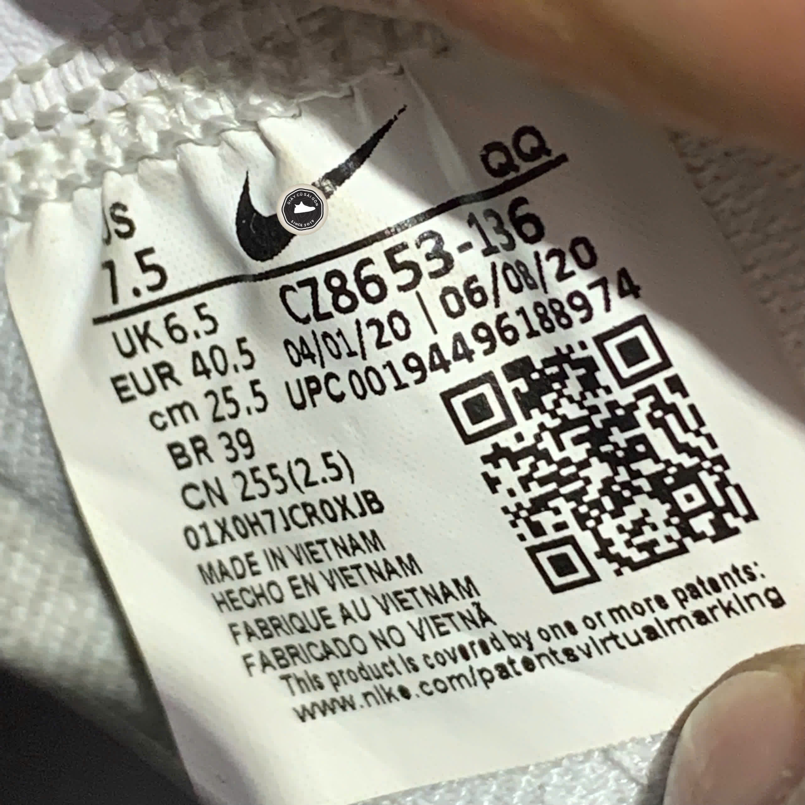 Giày 2hand 77 Thermal White CZ8653-136 SIZE 40.5 pvn17137