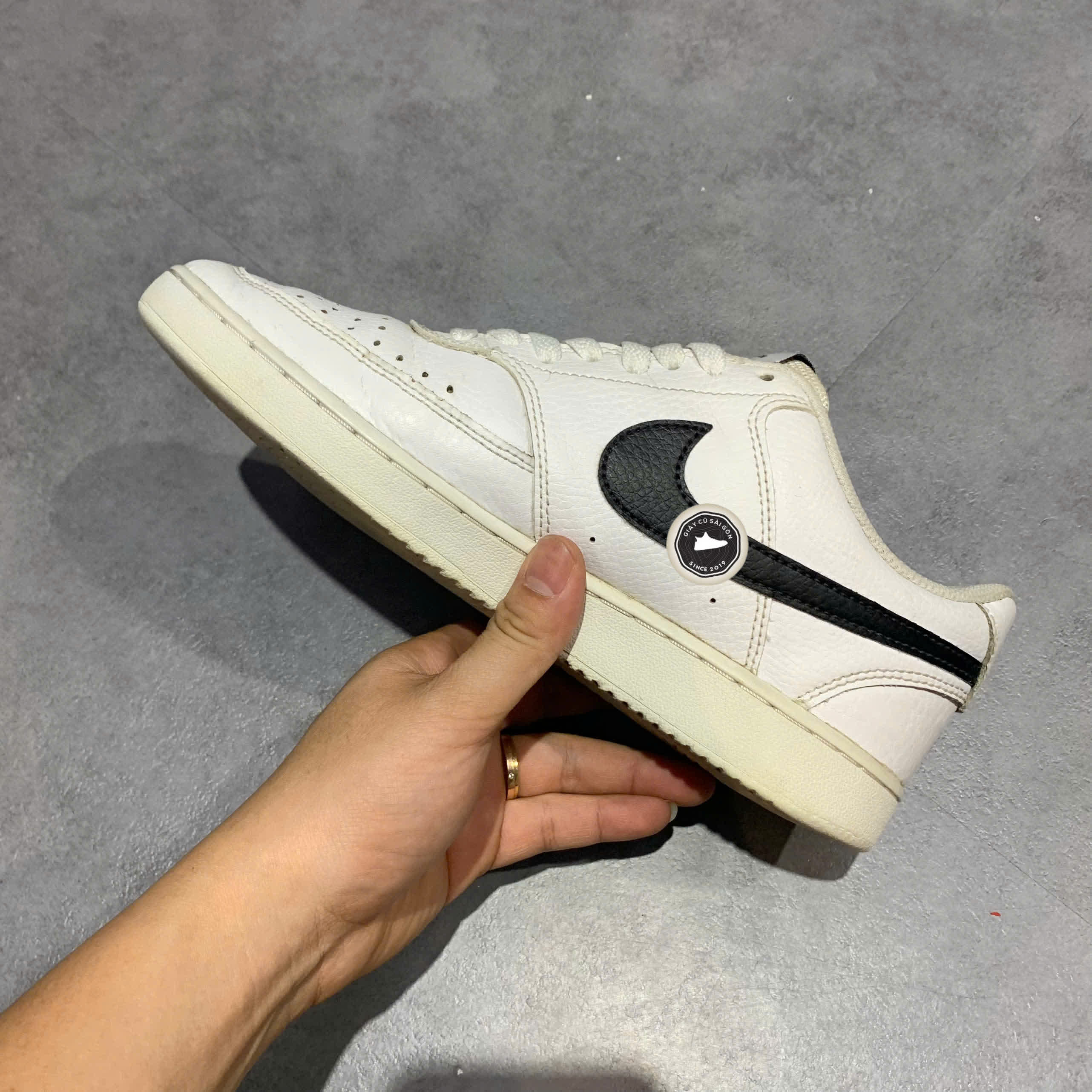 Giày 2hand COURT VISION LOW WHITE CD5463-101 SIZE 40 pvn16655