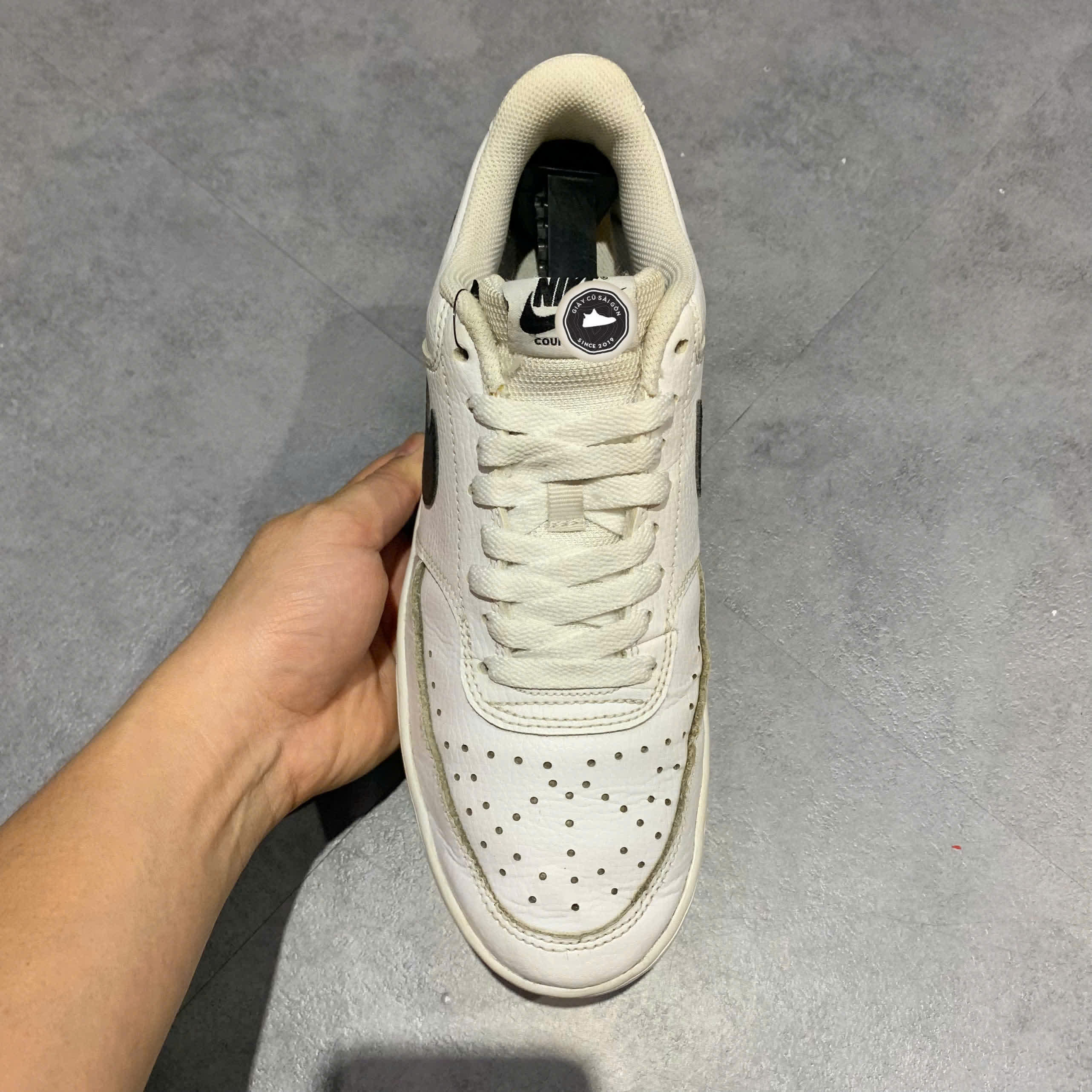 Giày 2hand COURT VISION LOW WHITE CD5463-101 SIZE 40 pvn16655