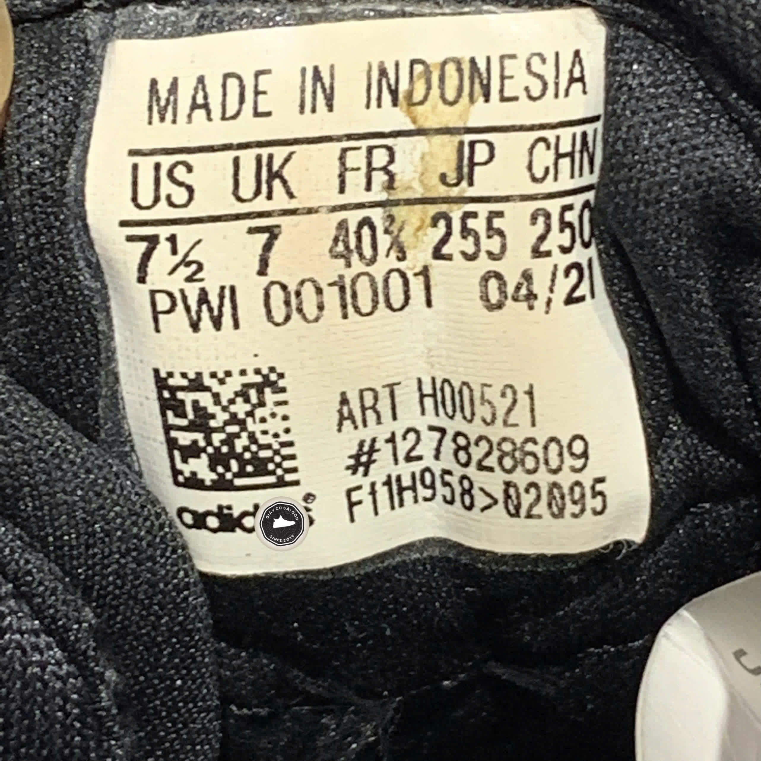 Giày 2hand EQ21 Run 'Black' H00521 SIZE 40 2/3 pvn16839