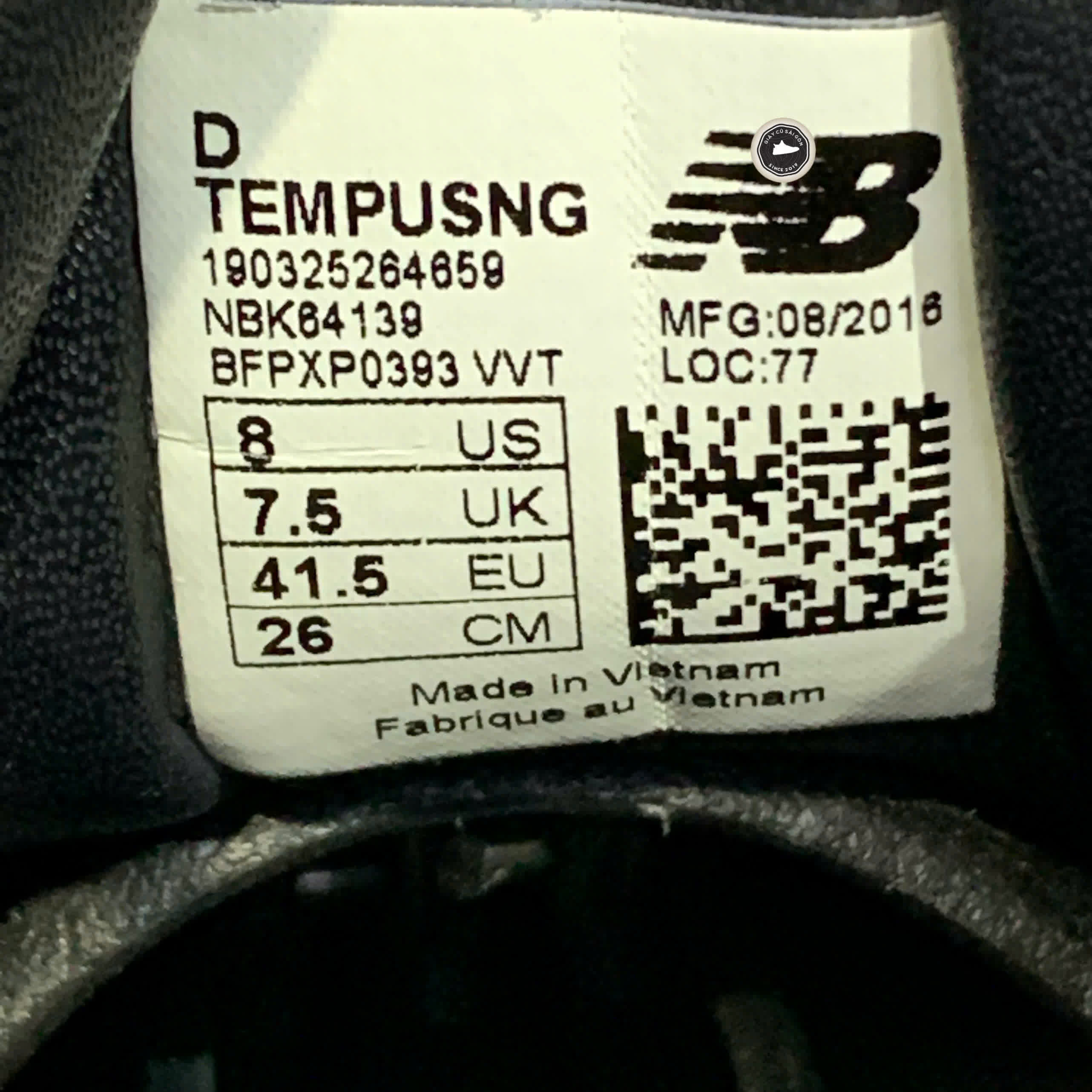 Giày 2hand Balance Tempus Black TEMPUSBB SIZE 41.5 pvn17139