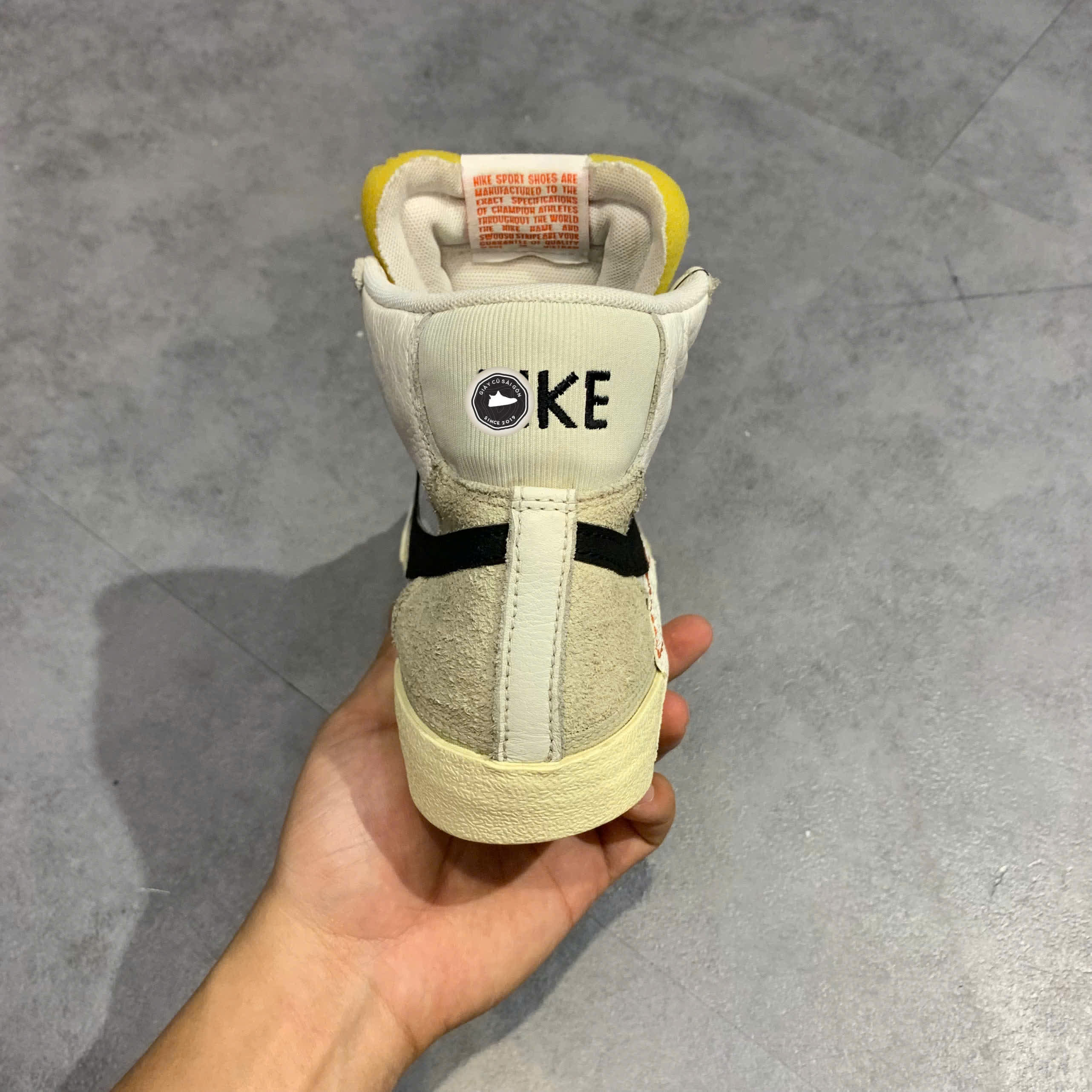 Giày 2hand Blazer Mid '77 Pro Club 'Remastered – Light Bone Black' DQ7673-100 SIZE 41 pvn17043