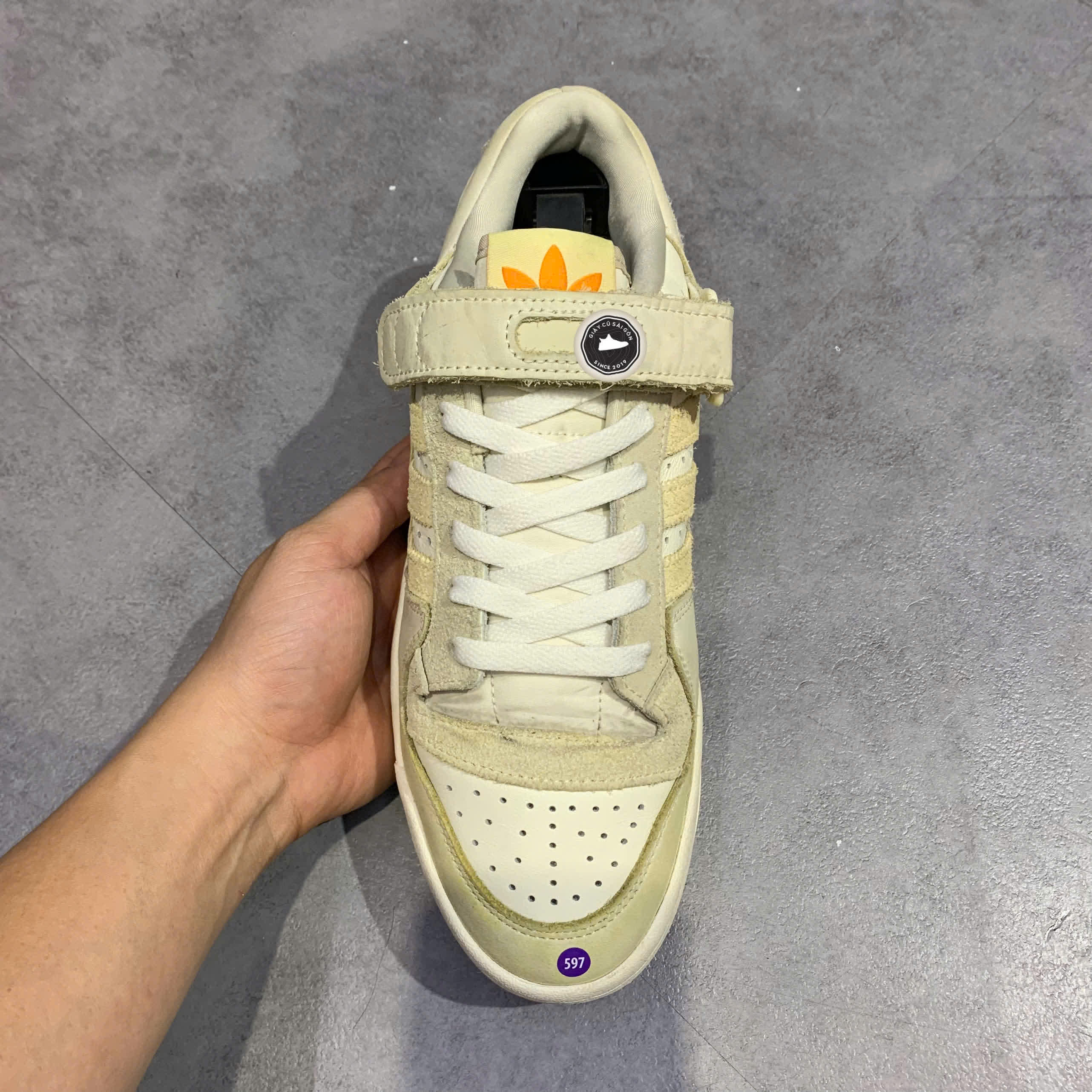 Giày 2hand Originals Forum 84 Low 'White Cream' HQ6332 SIZE 41 1/3 PVN17038