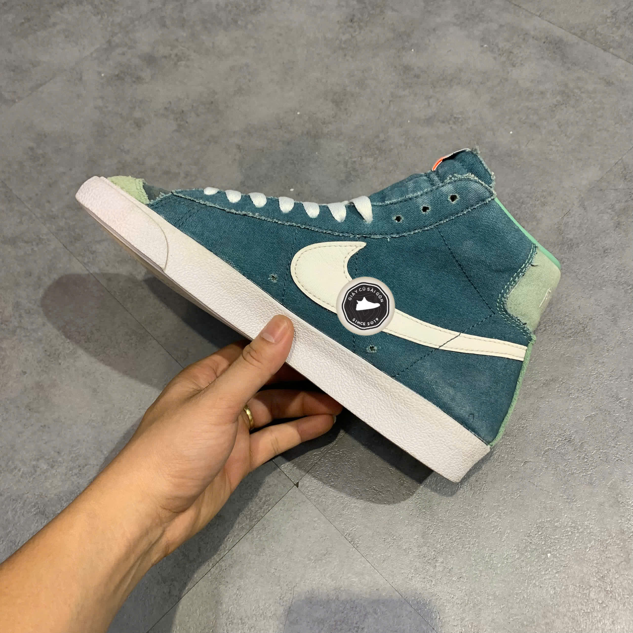 Giày 2hand Blazer Mid 77 Vintage Jade Ash Green CZ4609-300 SIZE 41 pvn17011