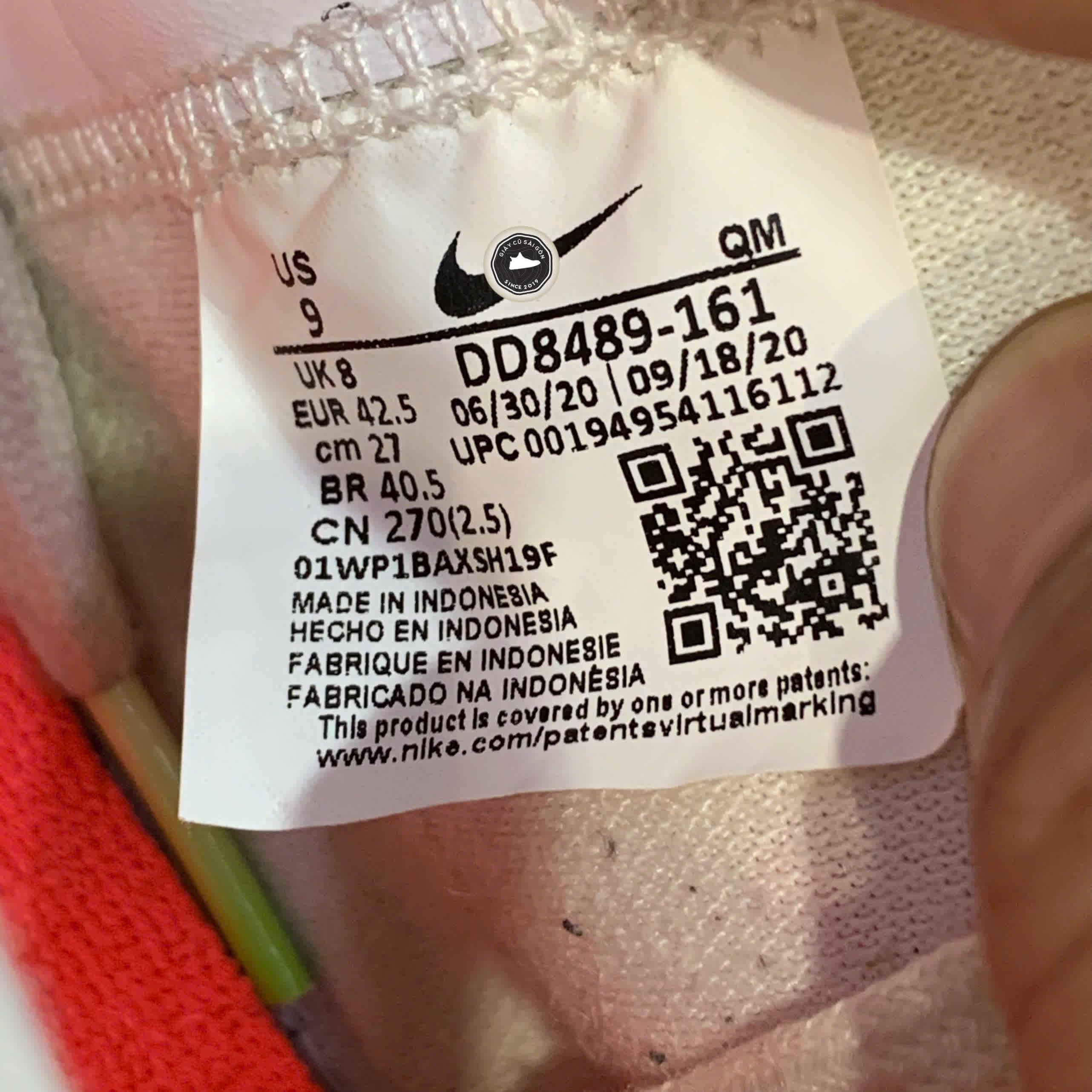 Giày 2hand BLAZER MID 77 VINTAGE DOUBLE ZIG ZAG STITCHED SWOOSH DD8489-161 SIZE 42.5 pvn17107