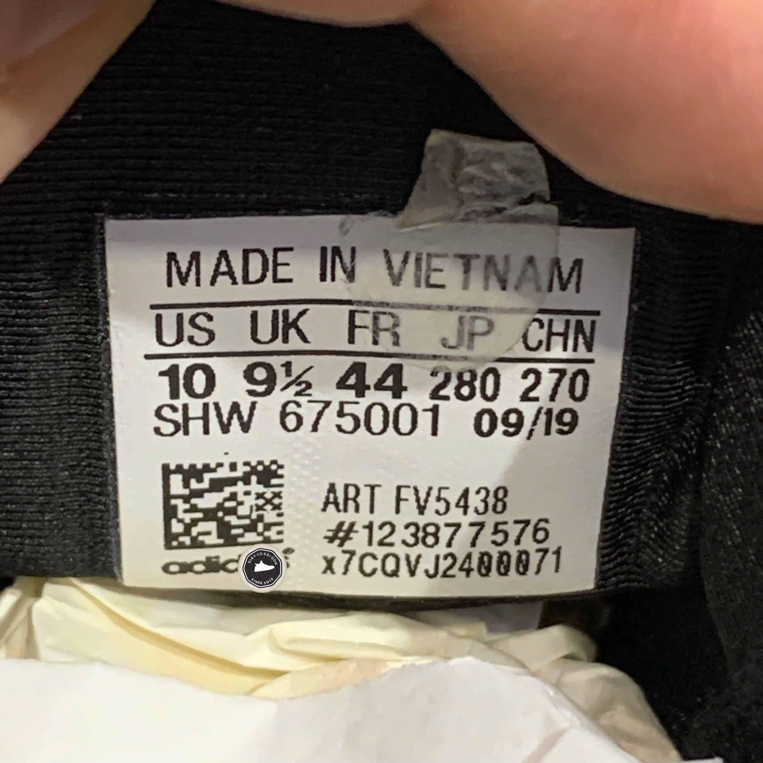 Giày 2hand NMD R1 'Black White' FV5438 SIZE 44 pvn16708