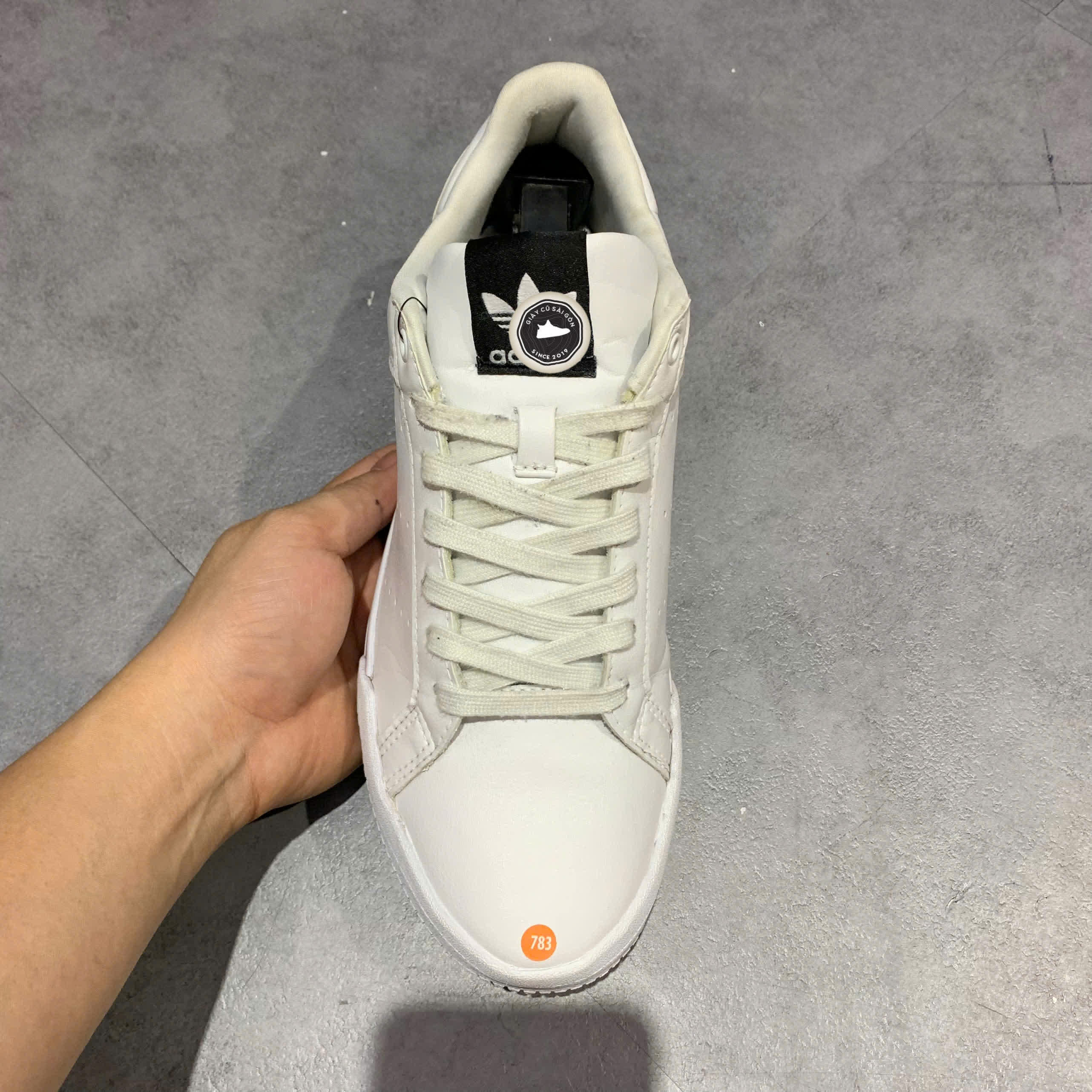 Giày 2hand Court Tourino Cloud White Black H02177 SIZE 42 pvn17495