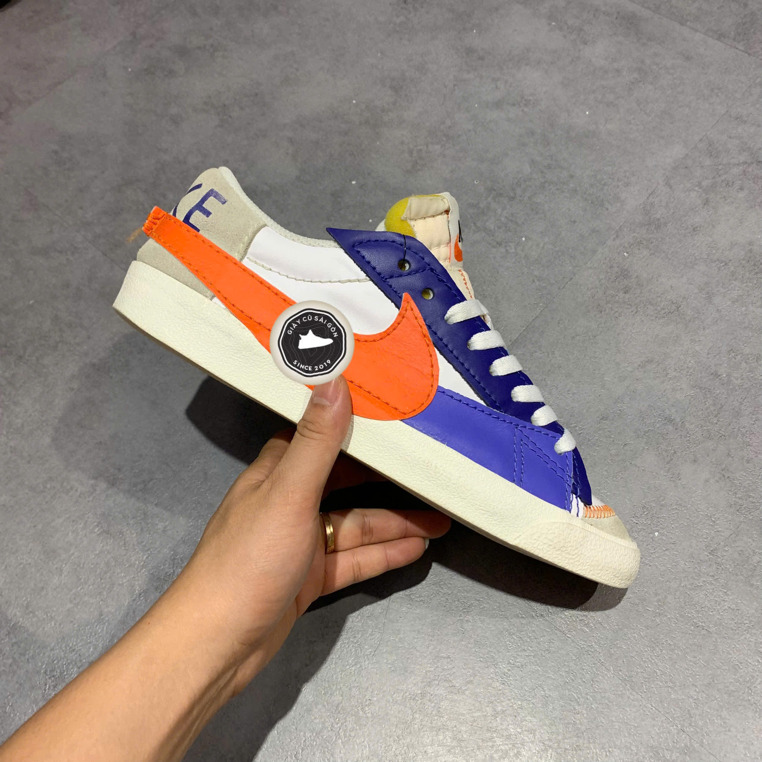 Giày 2hand 77 Jumbo 'White Dark Royal Blue' DV9122-181 SIZE 44 pvn17515