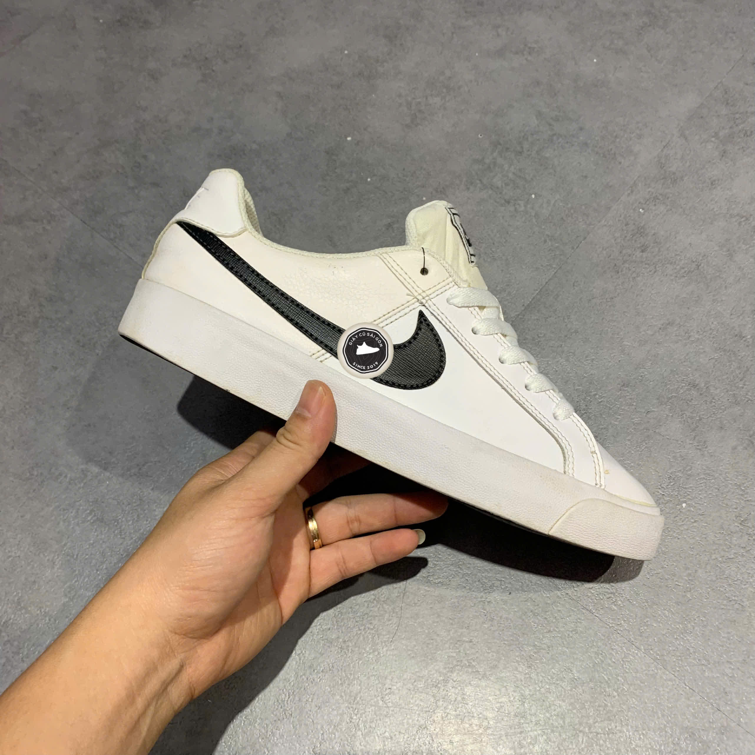 Giày 2hand Court Royale AC 'White Black' BQ4222-103 SIZE 41 pvn17395